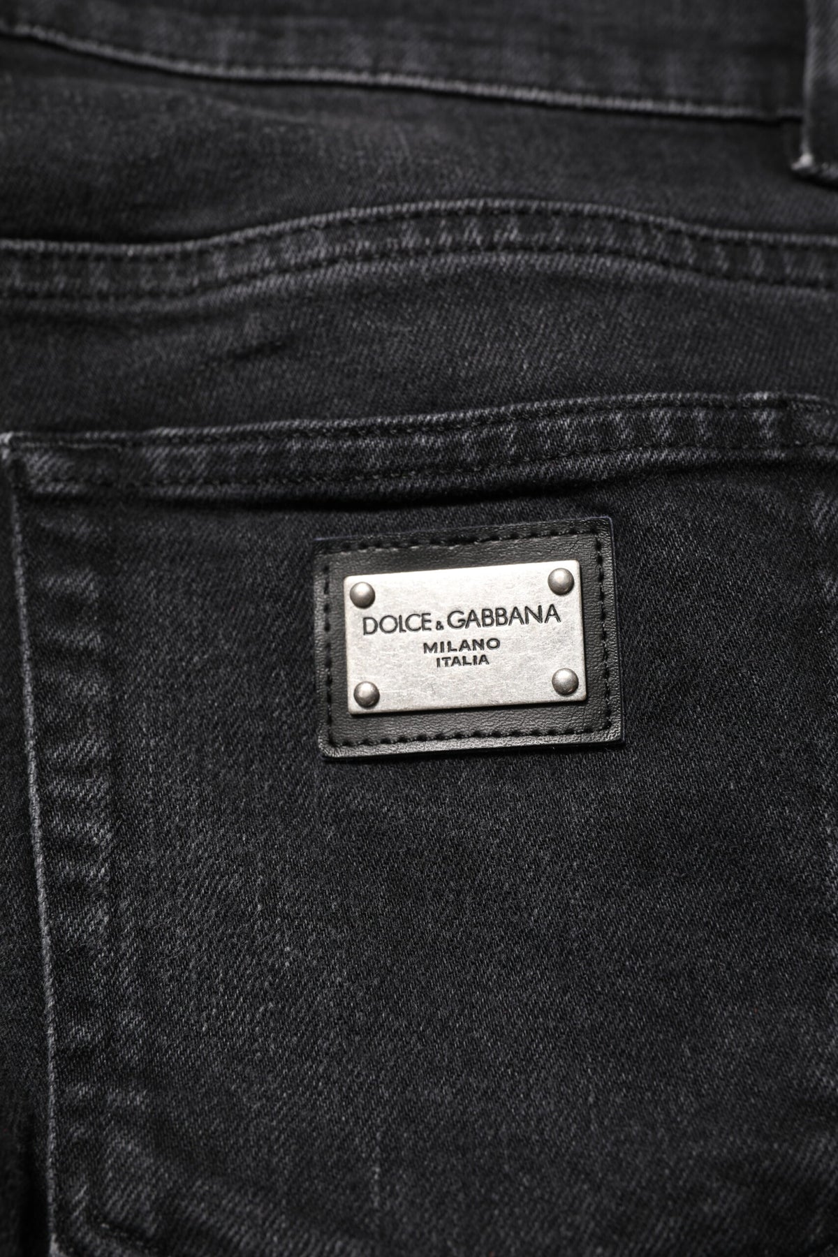 Dolce & Gabbana Black Cotton Skinny Men Denim Men's Jeans (Pre-Owned)