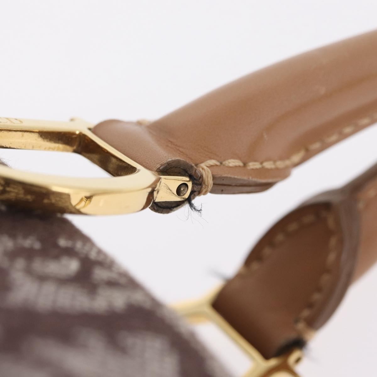 Christian Dior Vintage Trotter Boston Diorissimo Canvas Brown Canvas Handbag (Pre-Owned)