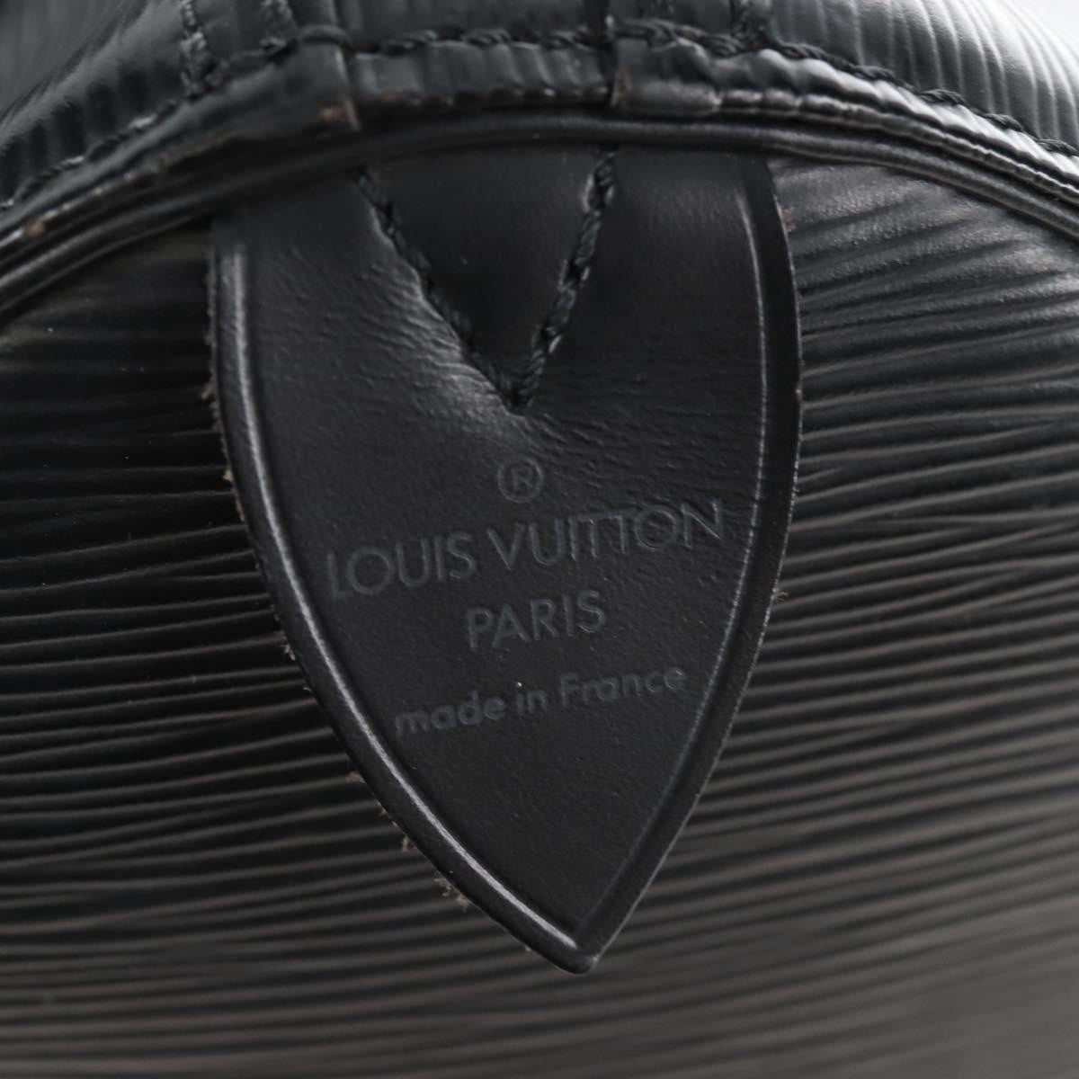 Louis Vuitton Keepall Epi Leather Black Leather Travel Bag Bag (Pre-Owned)