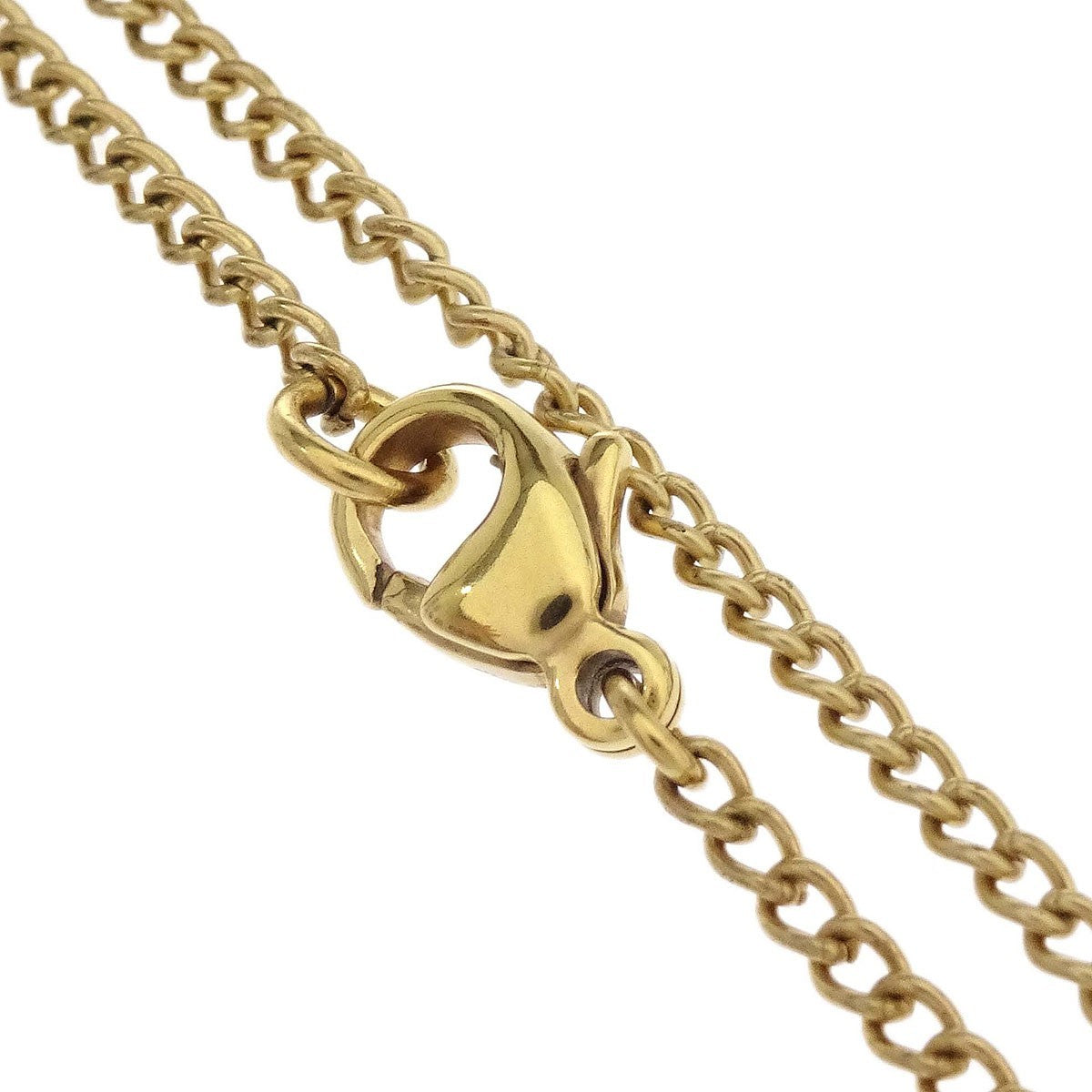 Chanel Vintage Cc Round Pendant Choker Metal Gold Gold_Plated Necklace Jewelry (Pre-Owned)