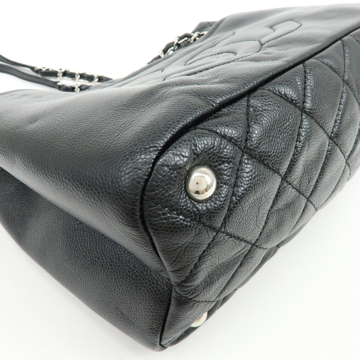 Chanel Timeless Cc Soft Caviar Black Leather Tote Bag Bag (Pre-Owned)