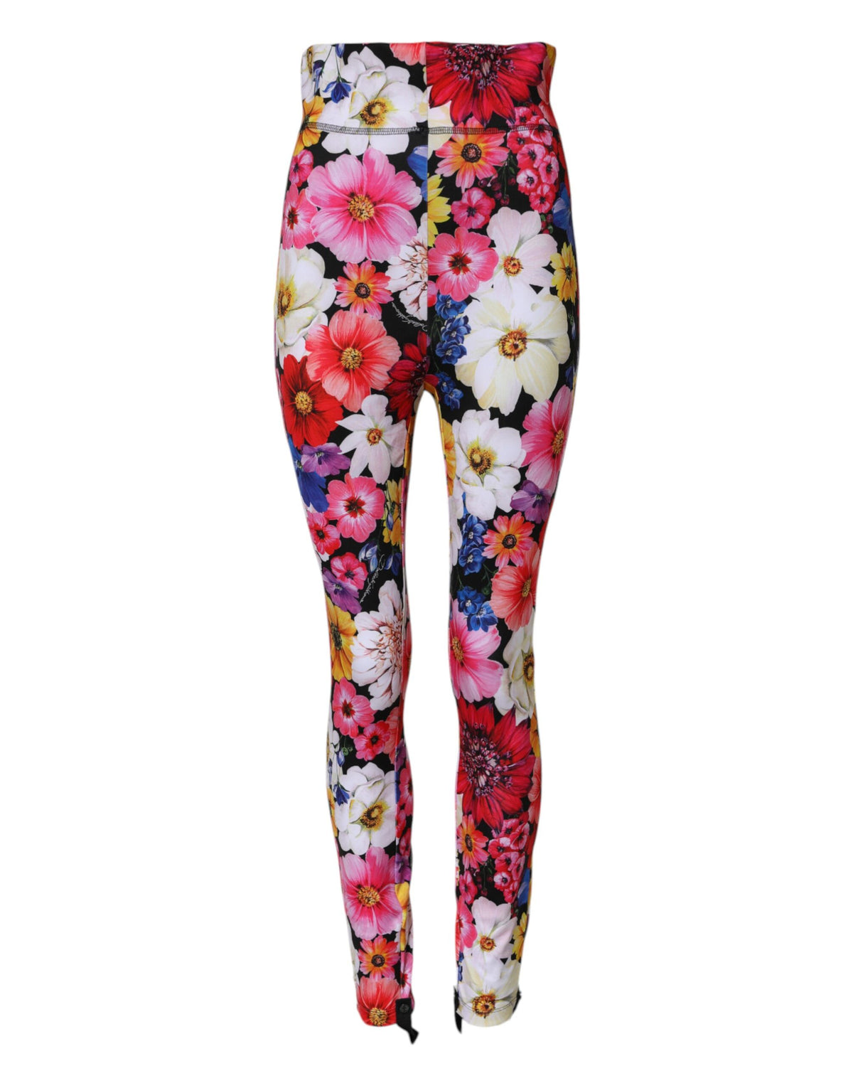Dolce & Gabbana Multicolor Floral High Waist Leggings Women's Pants