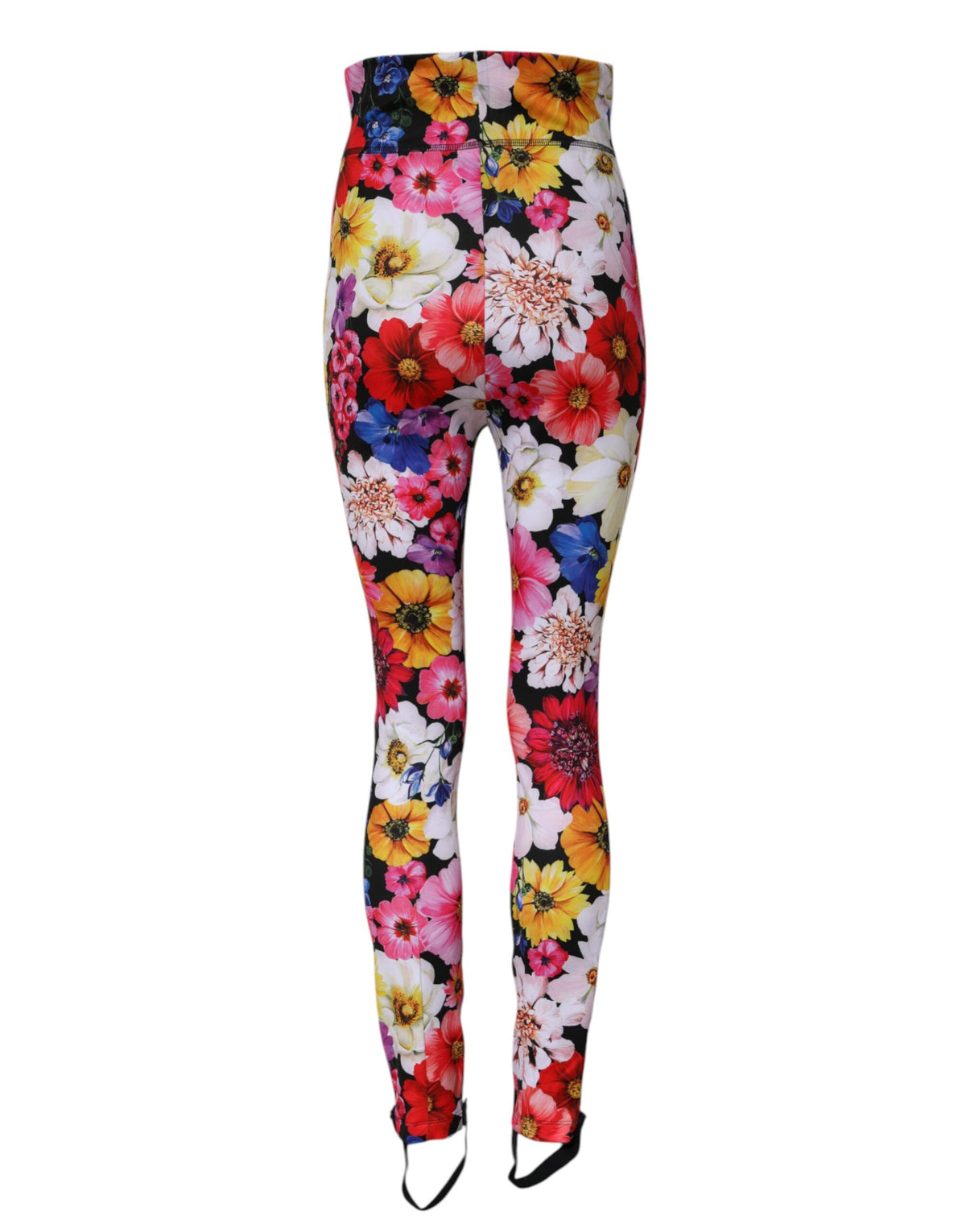 Dolce & Gabbana Multicolor Floral High Waist Leggings Women's Pants