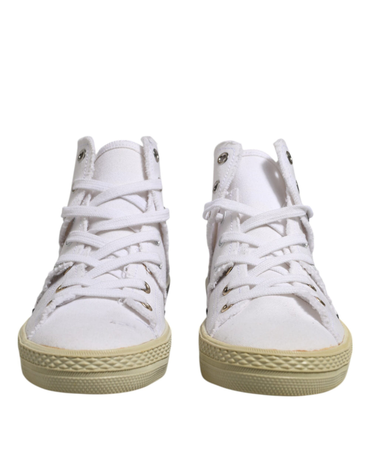 Maison Margiela White Lace Up Mid Top Women Sneakers Women's Shoes