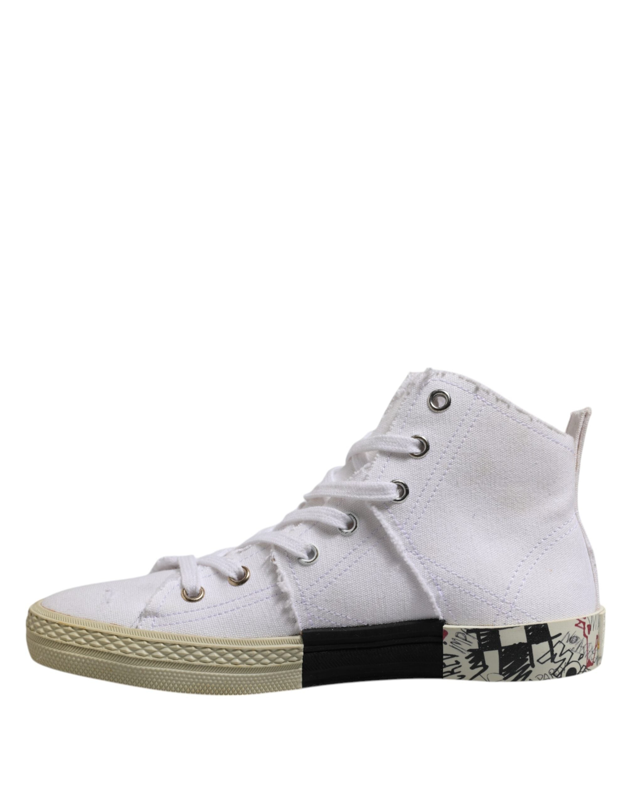 Maison Margiela White Lace Up Mid Top Women Sneakers Women's Shoes