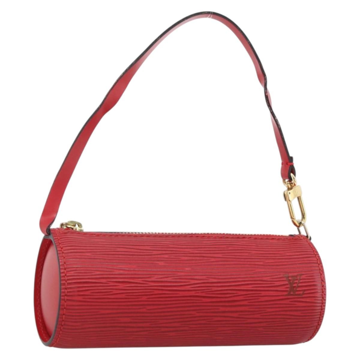 Louis Vuitton Soufflot Pochette Epi Leather Red Leather Clutche & Pouche Bag (Pre-Owned)