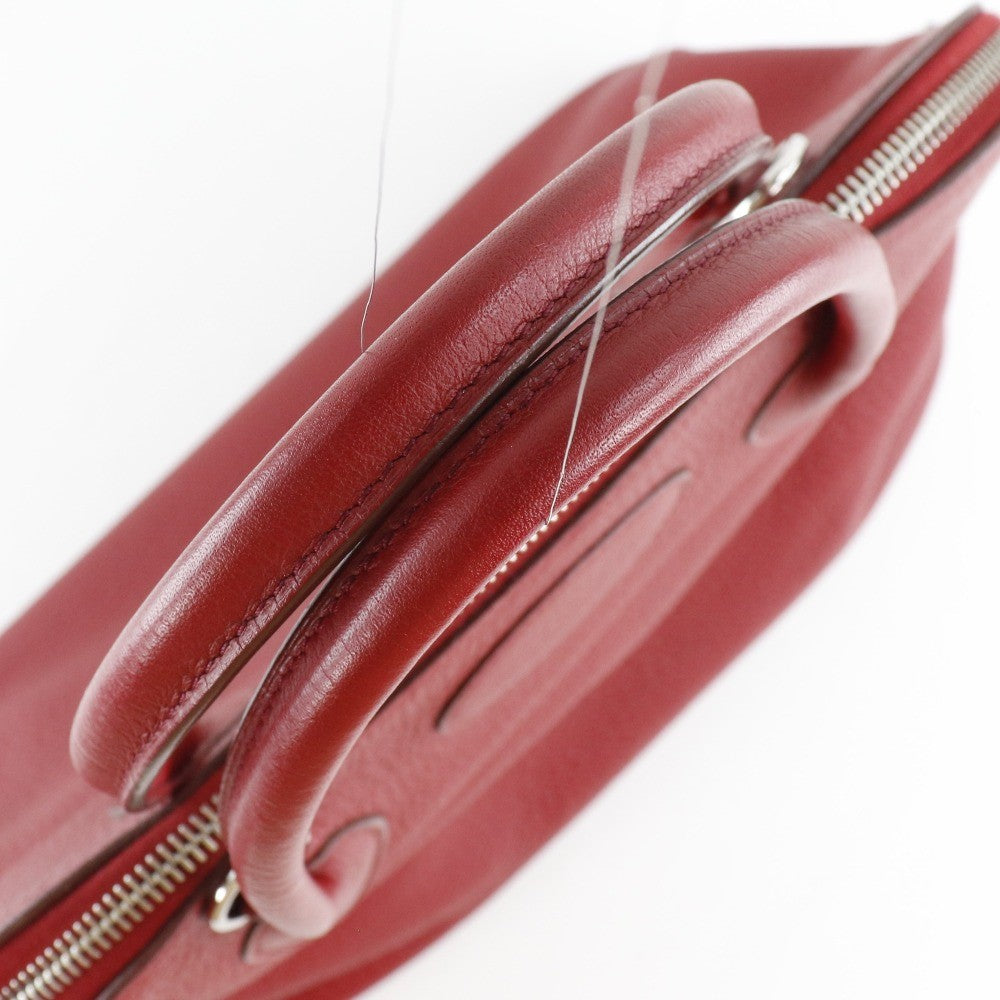 Hermes Bolide Clemence Red Leather Handbag (Pre-Owned)