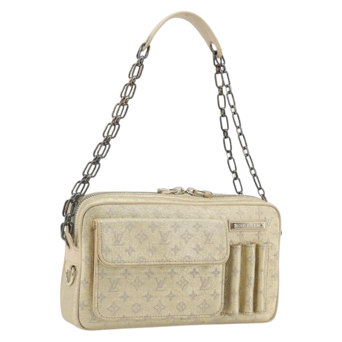 Louis Vuitton Mckenna Mini Lin Gold Canvas Shoulder Bag Bag (Pre-Owned)