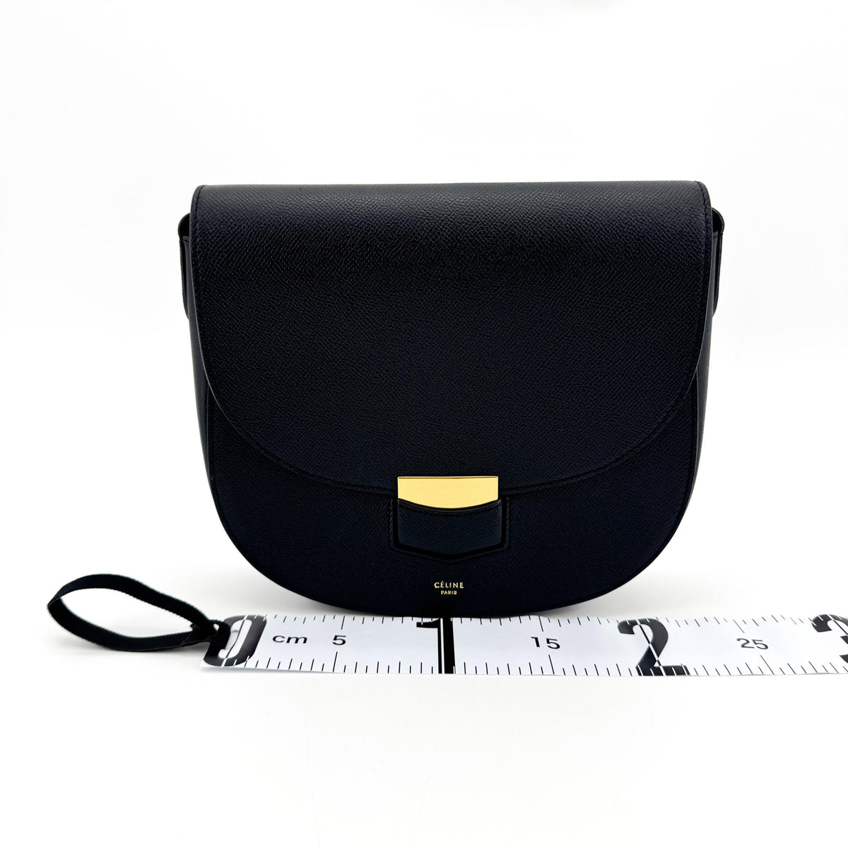 Celine Trotteur Calfskin Navy Leather Crossbody Bag Bag (Pre-Owned)