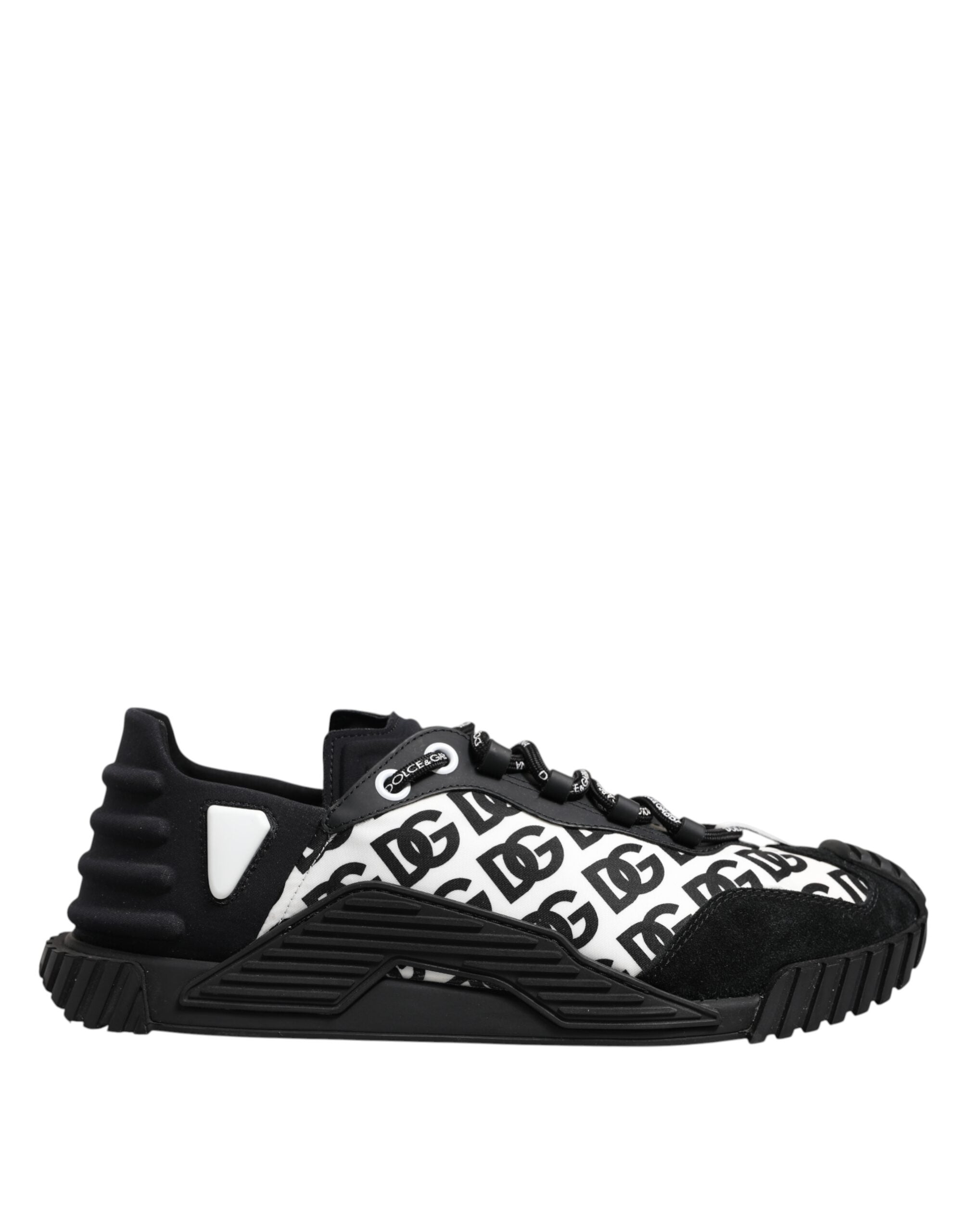 Dolce & Gabbana Black Logo Lace Up Low Top NS1 Sneakers Men's Shoes (Pre-Owned)