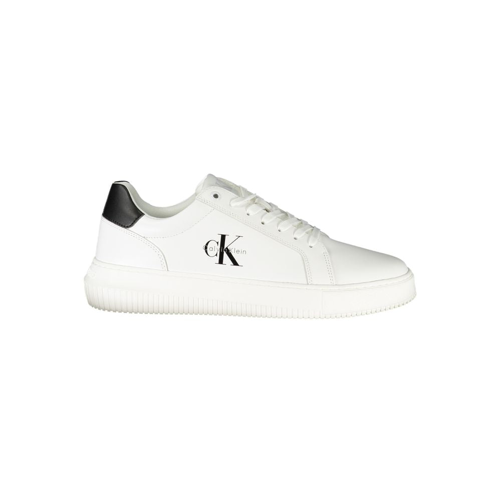 Calvin Klein Bianco Polyurethane Men Men's Sneaker
