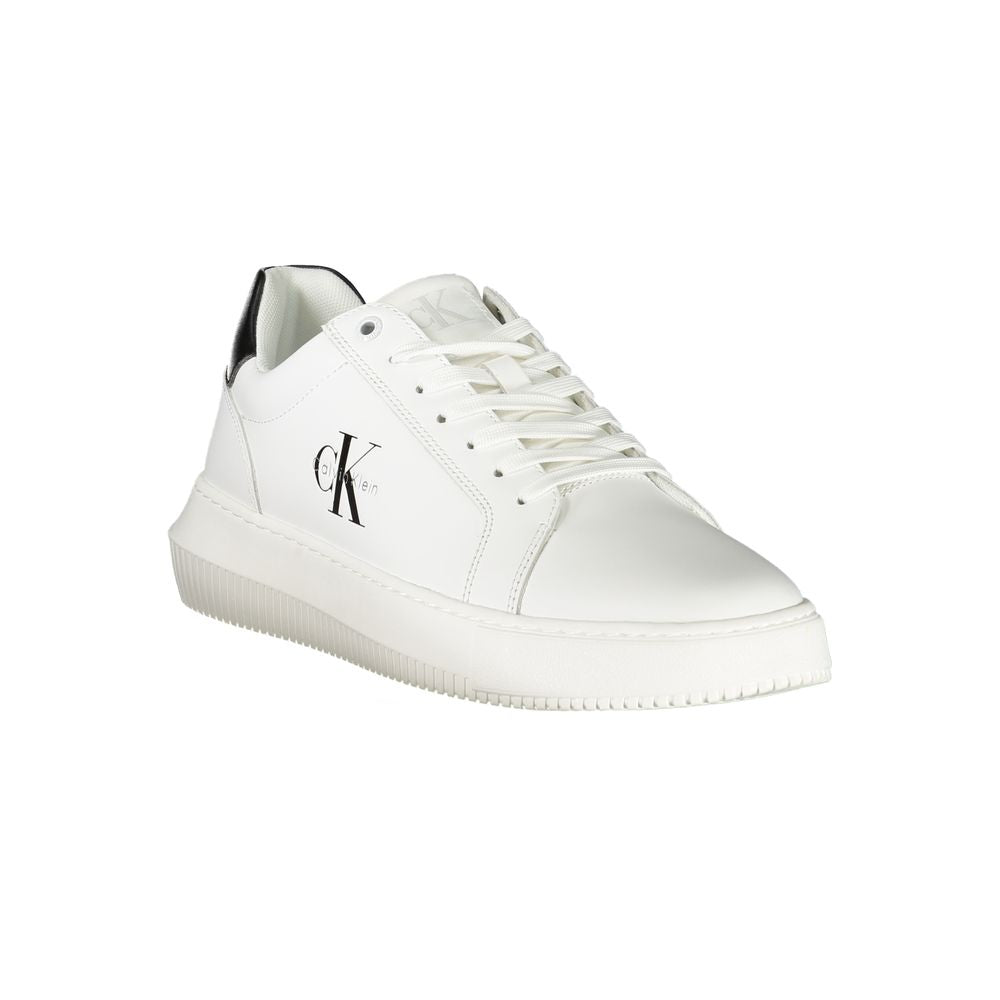 Calvin Klein Bianco Polyurethane Men Men's Sneaker