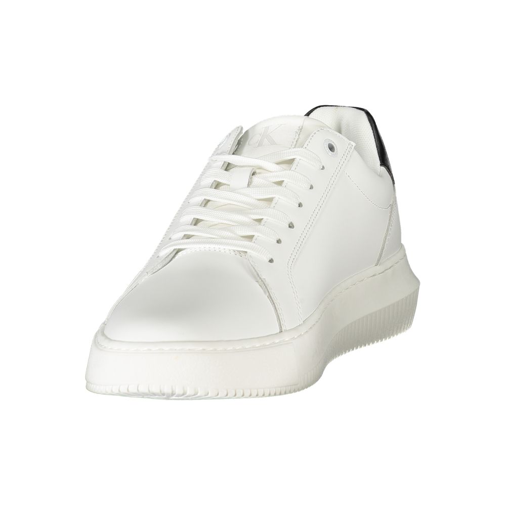 Calvin Klein Bianco Polyurethane Men Men's Sneaker