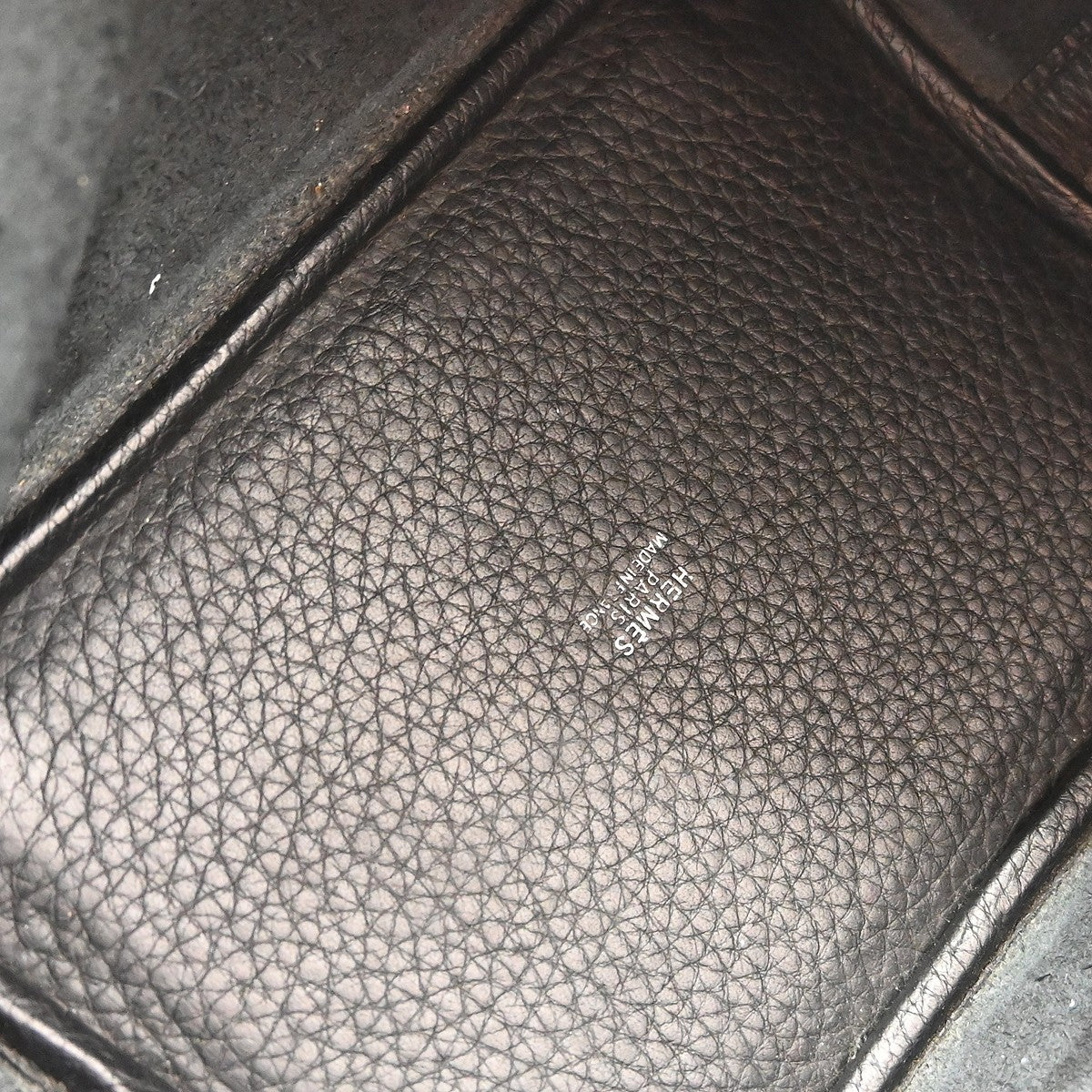 Hermes Picotin Clémence Black Leather Handbag (Pre-Owned)