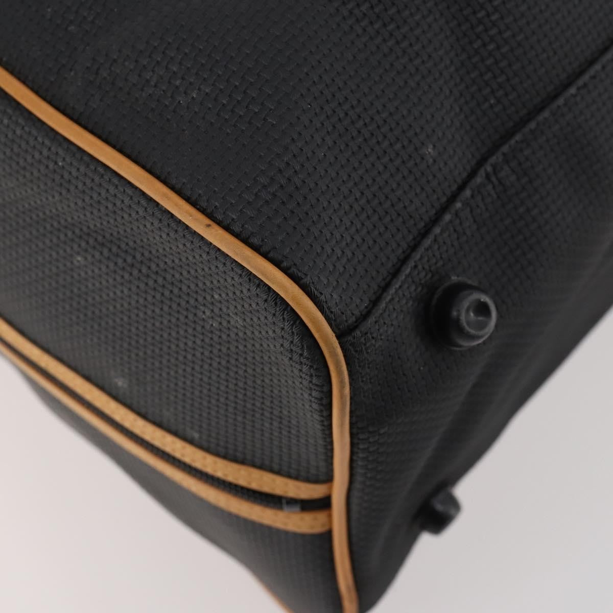 Saint Laurent Vintage Boston Pvc Leather Black Pvc Travel Bag Bag (Pre-Owned)