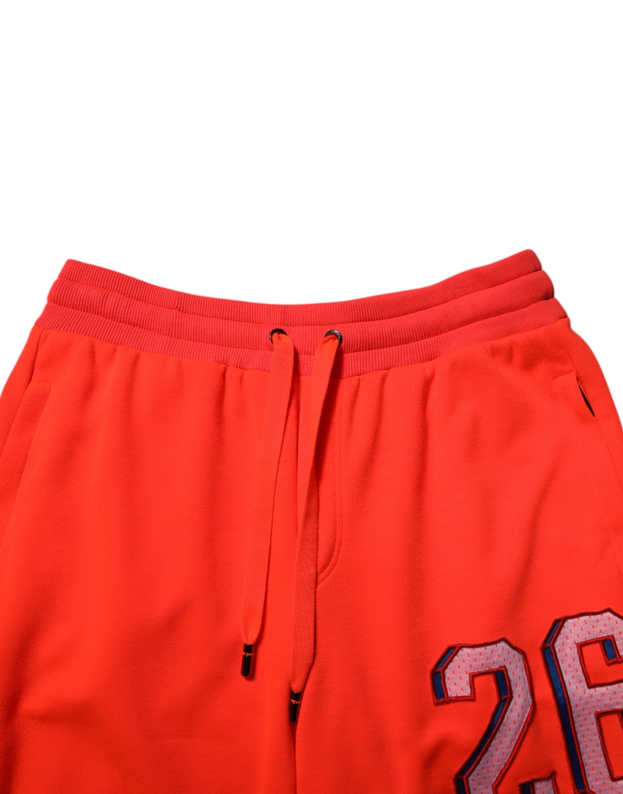 Dolce & Gabbana Orange Polyester Jogger Men SweatMen's Men's Pants (Pre-Owned)