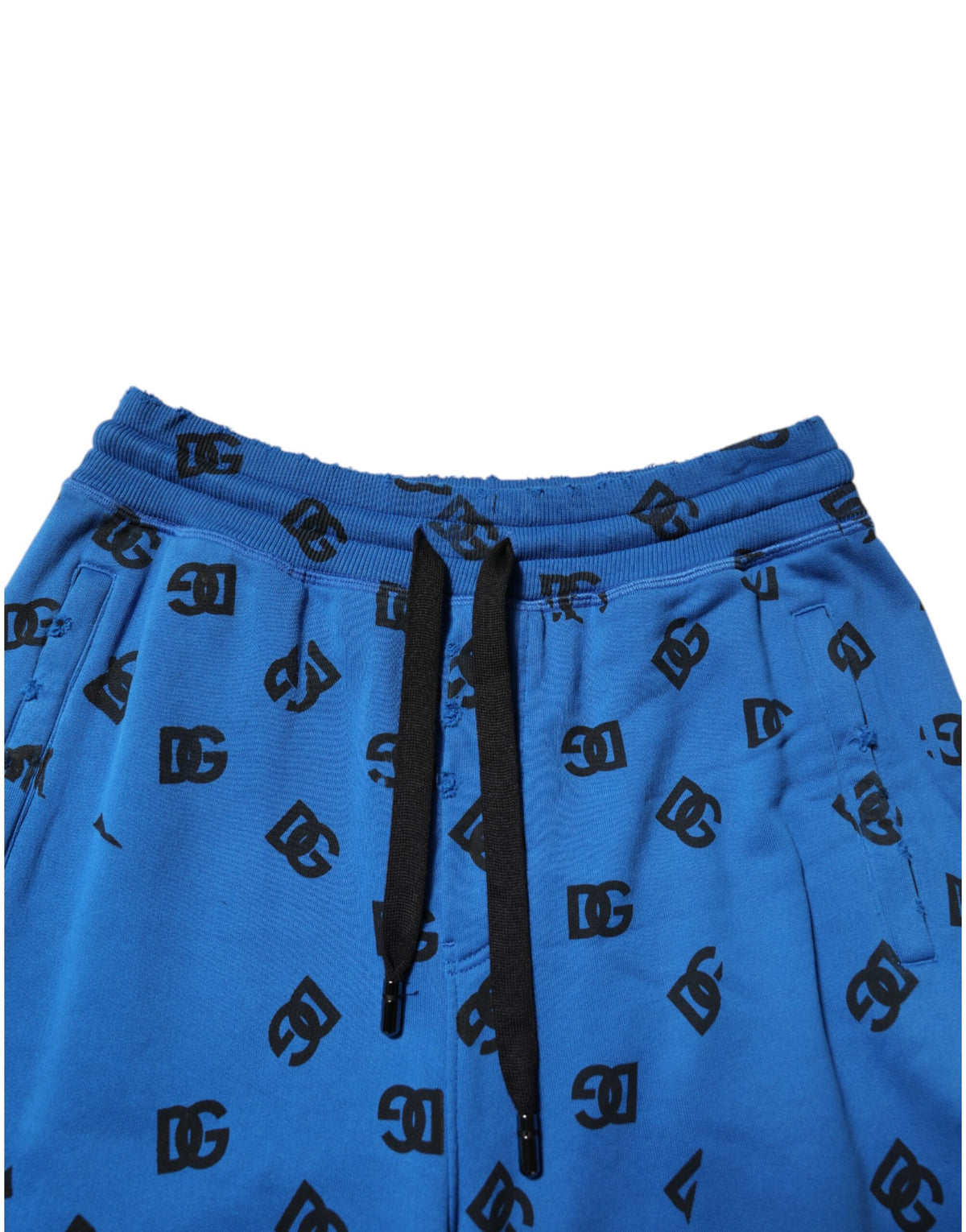 Dolce & Gabbana Blue Logo Print Jogger Men SweatMen's Men's Pants (Pre-Owned)