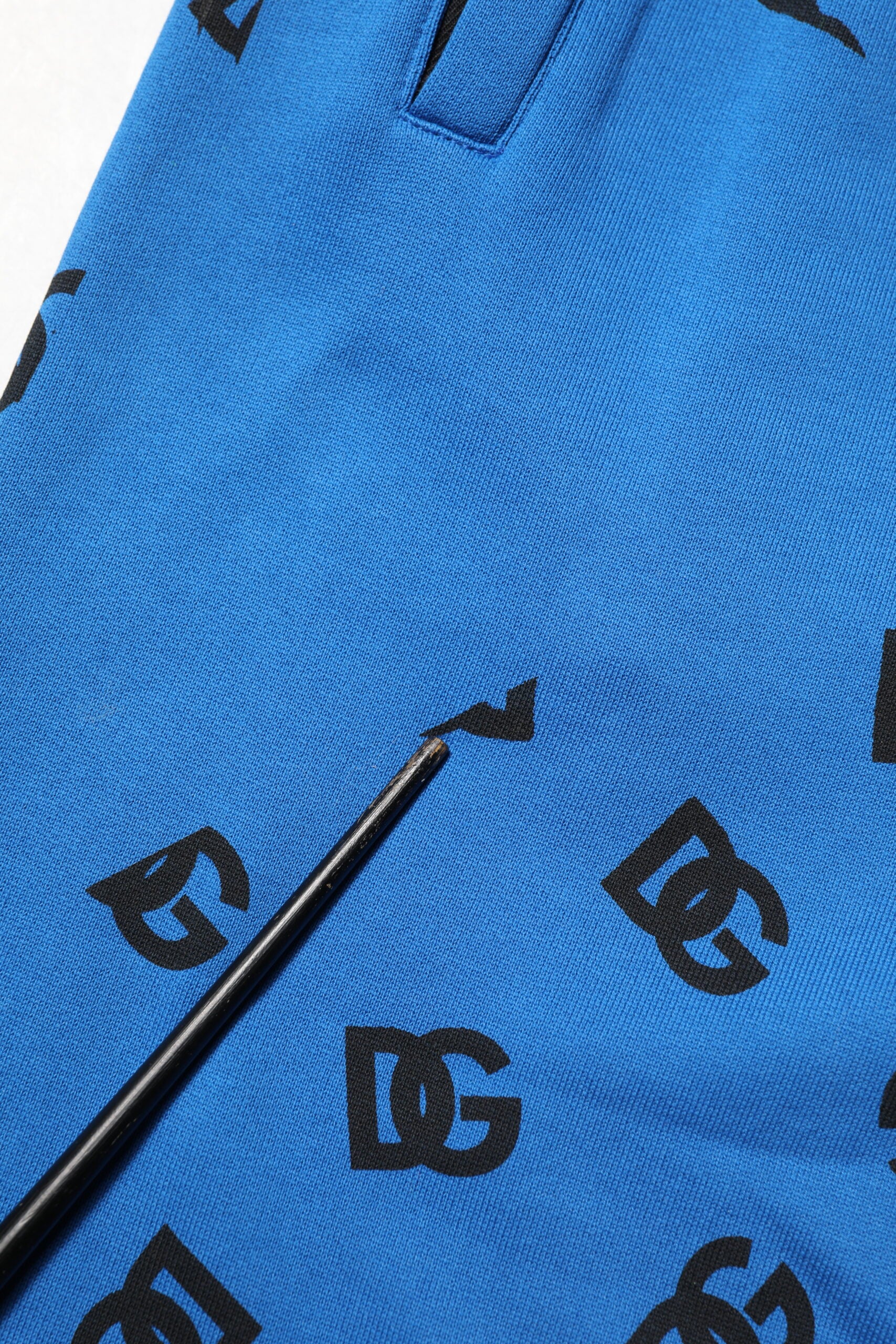 Dolce & Gabbana Blue Logo Print Jogger Men SweatMen's Men's Pants (Pre-Owned)