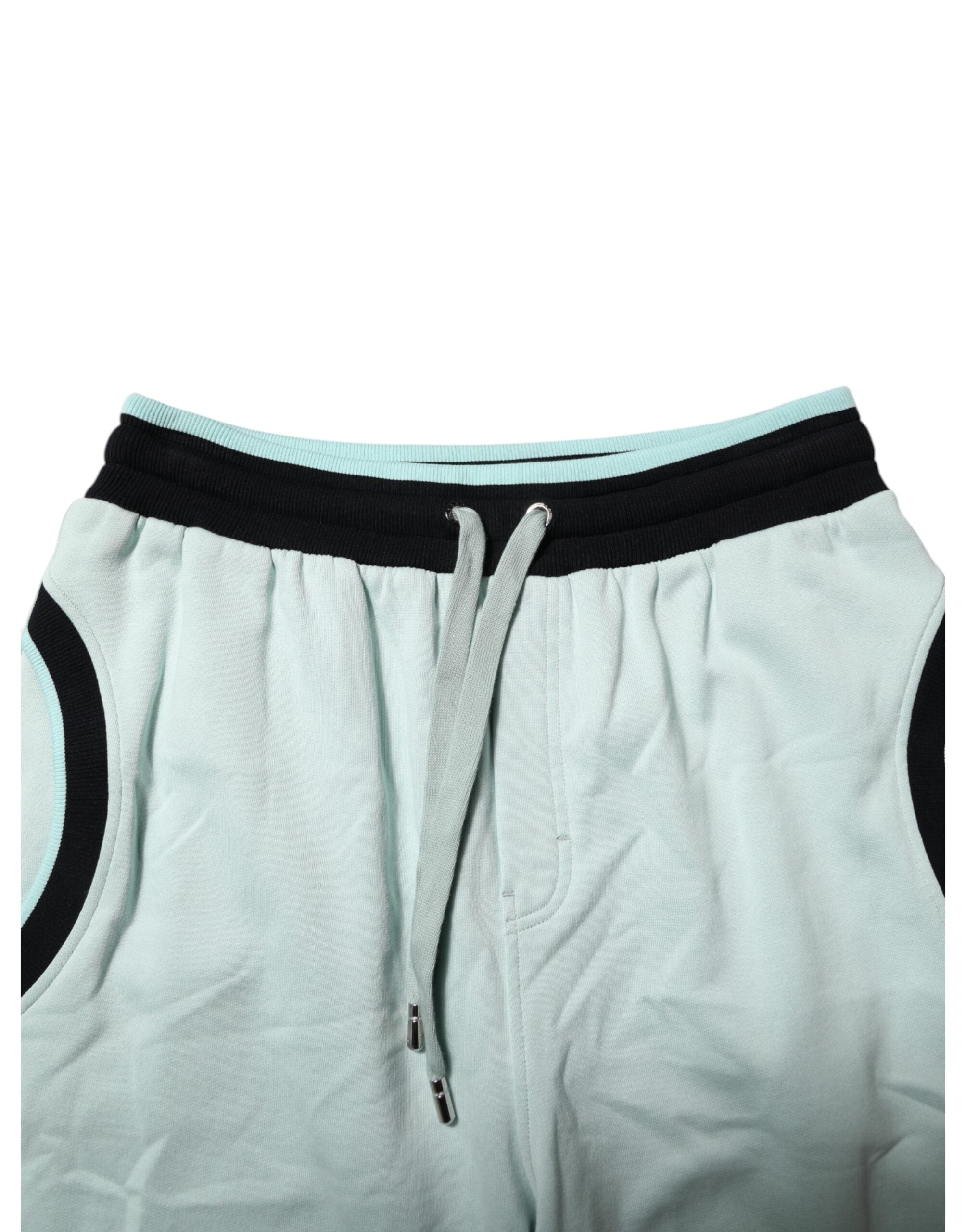 Dolce & Gabbana Light Green Cotton Men Jogger SweatMen's Men's Pants
