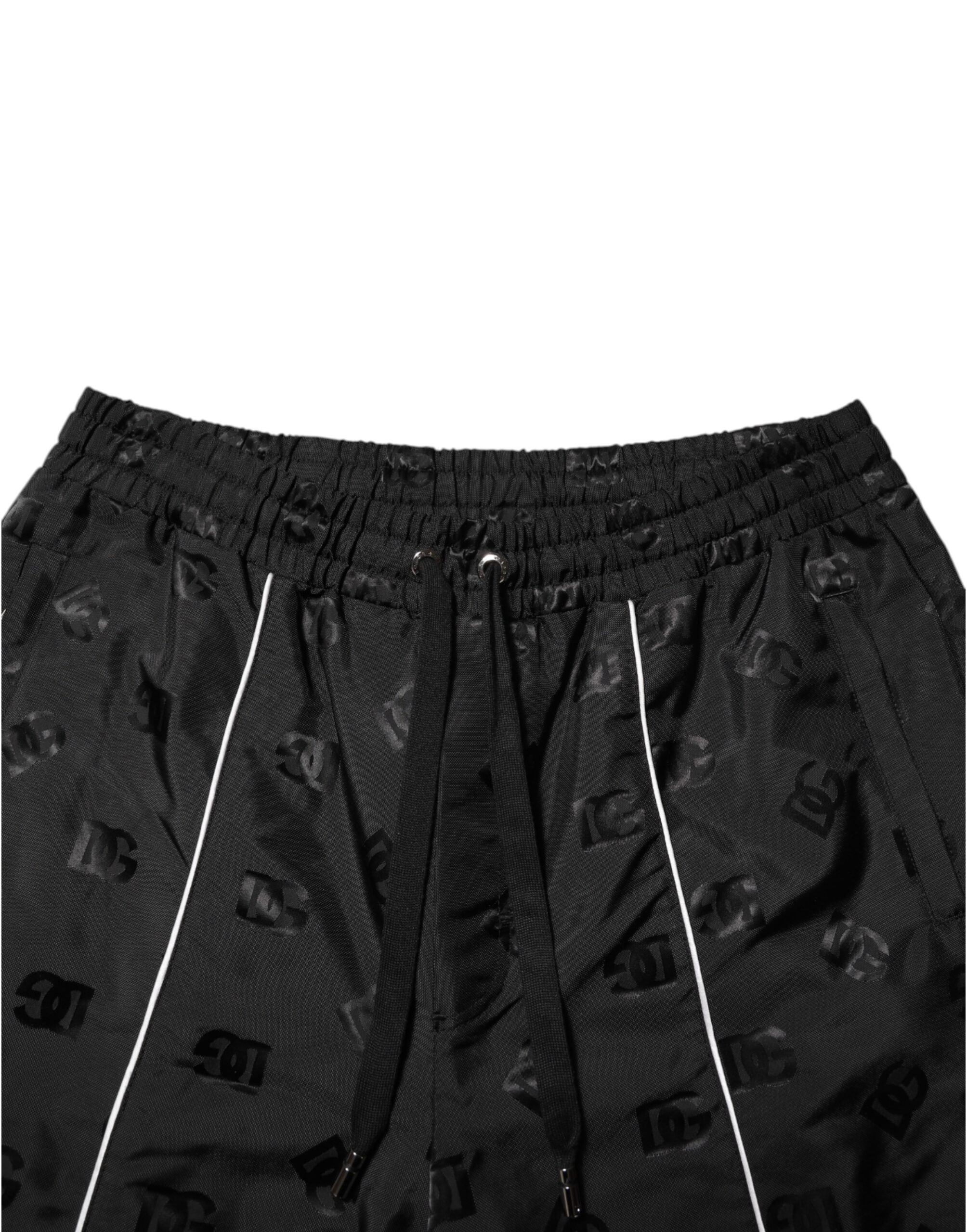 Dolce & Gabbana Black Cotton Straight Jogger SweatMen's Men's Pants
