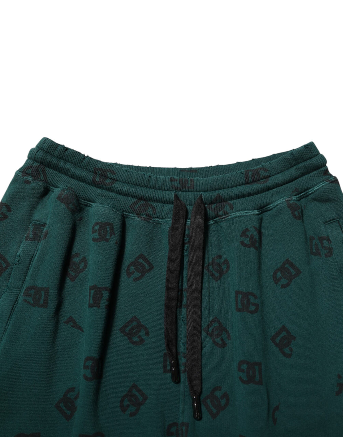 Dolce & Gabbana Green Logo Print Jogger Men SweatMen's Men's Pants (Pre-Owned)