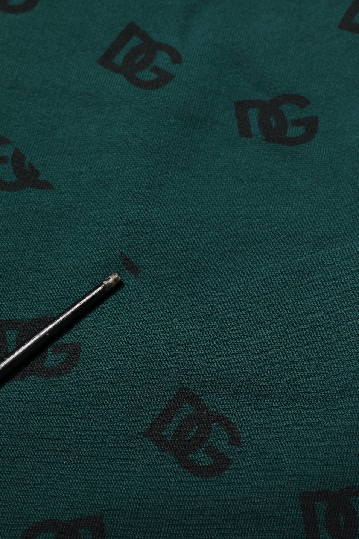 Dolce & Gabbana Green Logo Print Jogger Men SweatMen's Men's Pants (Pre-Owned)