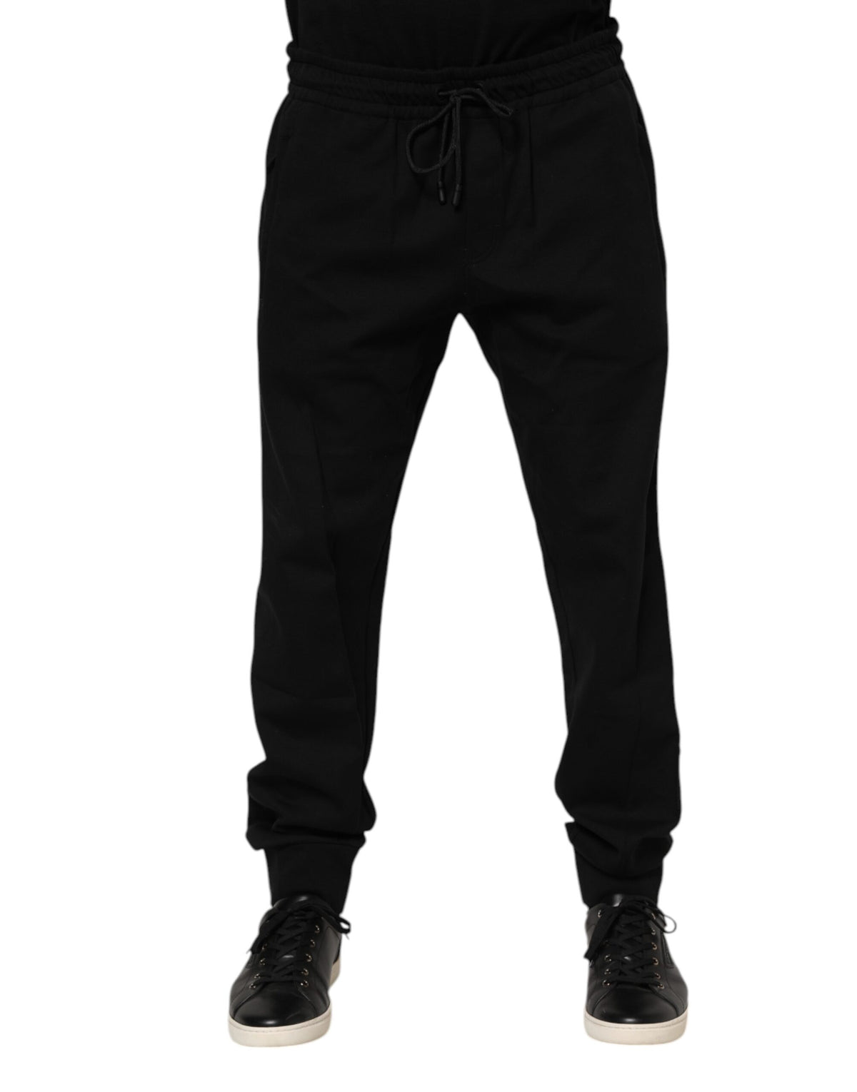Dolce & Gabbana Black Cotton Men Jogger SweatMen's Men's Pants