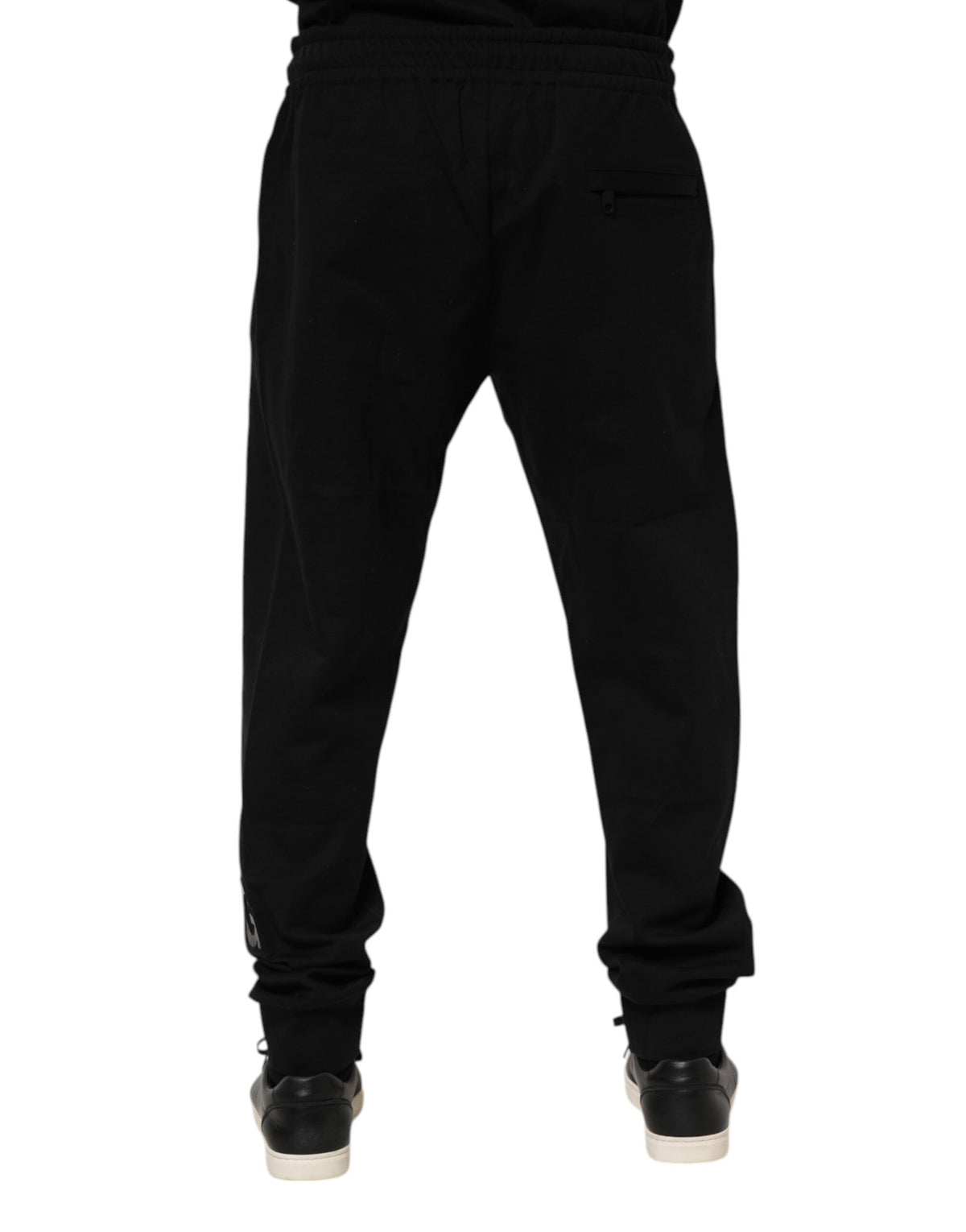 Dolce & Gabbana Black Cotton Men Jogger SweatMen's Men's Pants