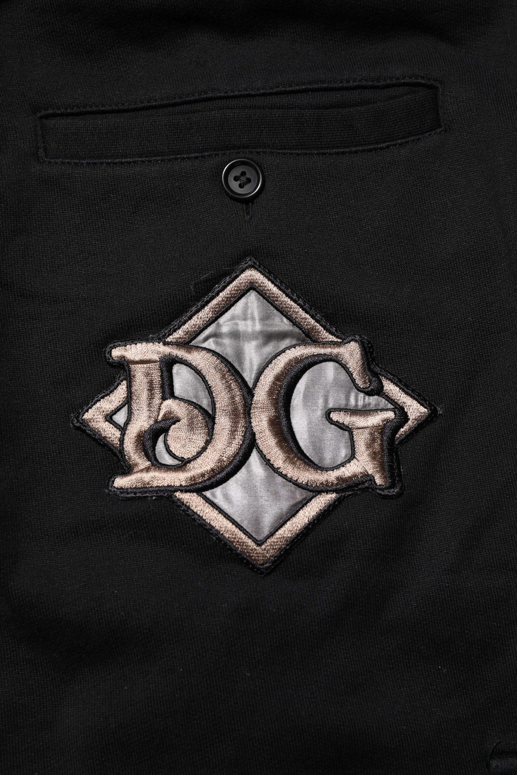 Dolce & Gabbana Black Cotton Logo Jogger SweatMen's Men's Pants