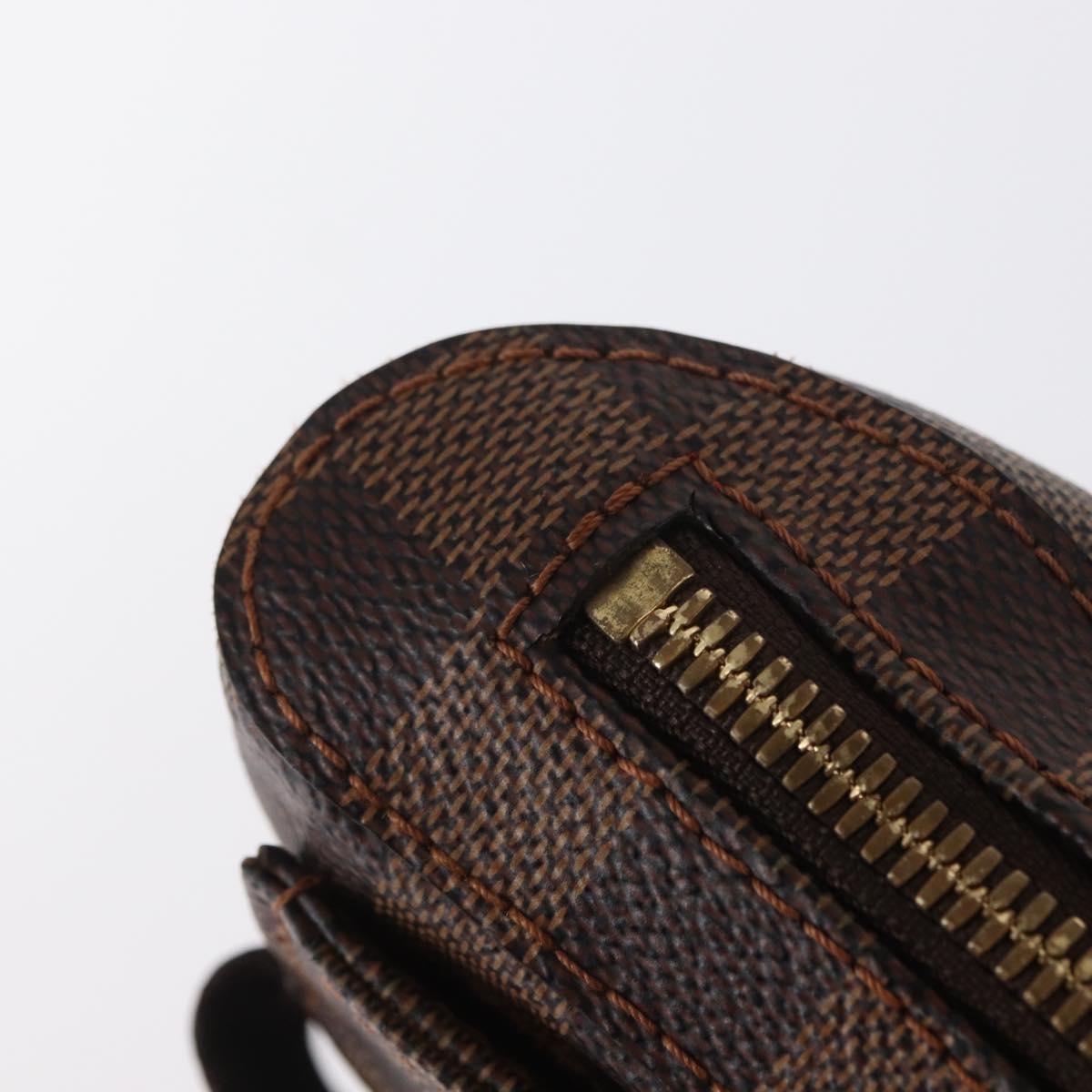 Louis Vuitton Geronimos Waist Damier Ebene Brown Canvas Clutche & Pouche Bag (Pre-Owned)