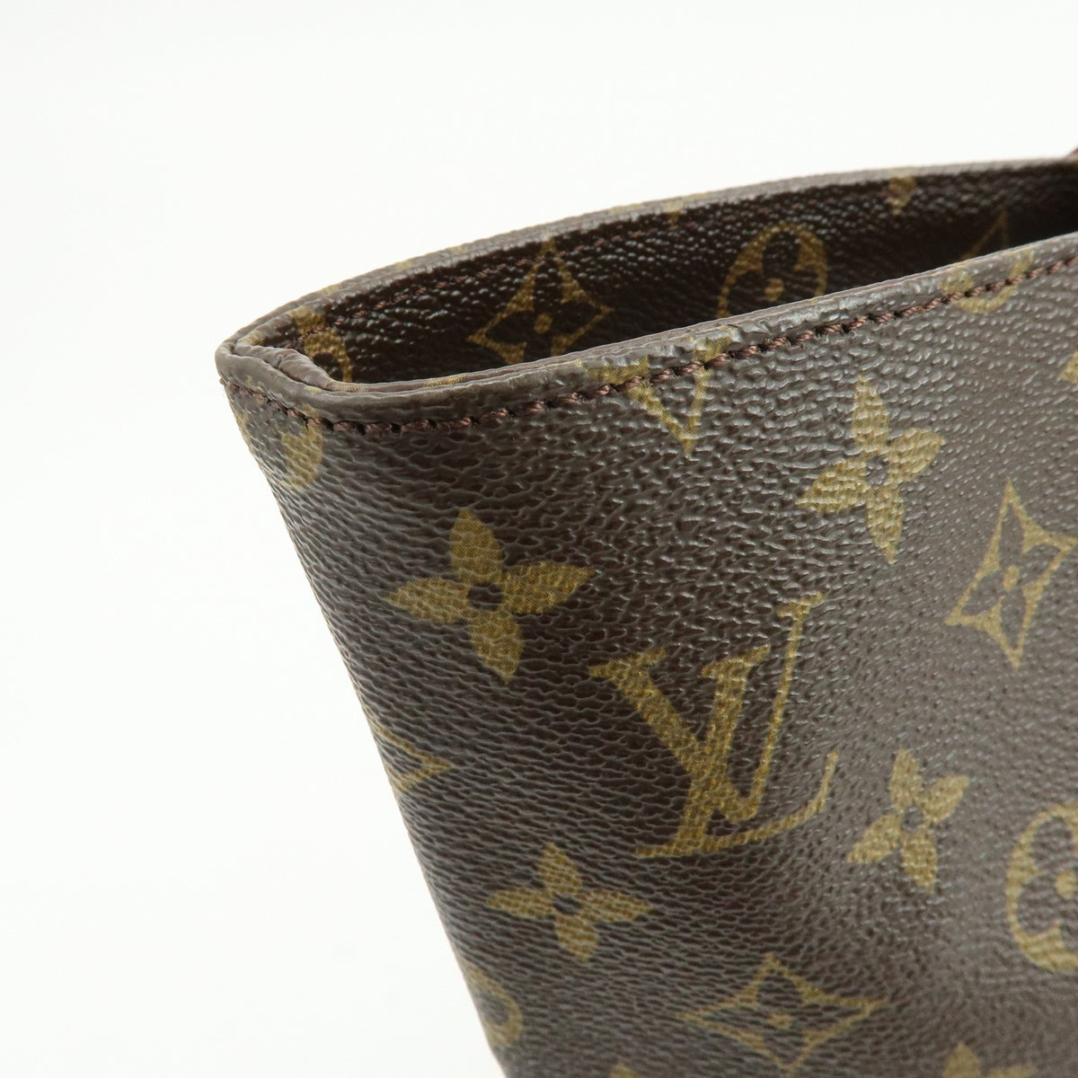 Louis Vuitton Shopping Sac Monogram Canvas Brown Canvas Handbag (Pre-Owned)