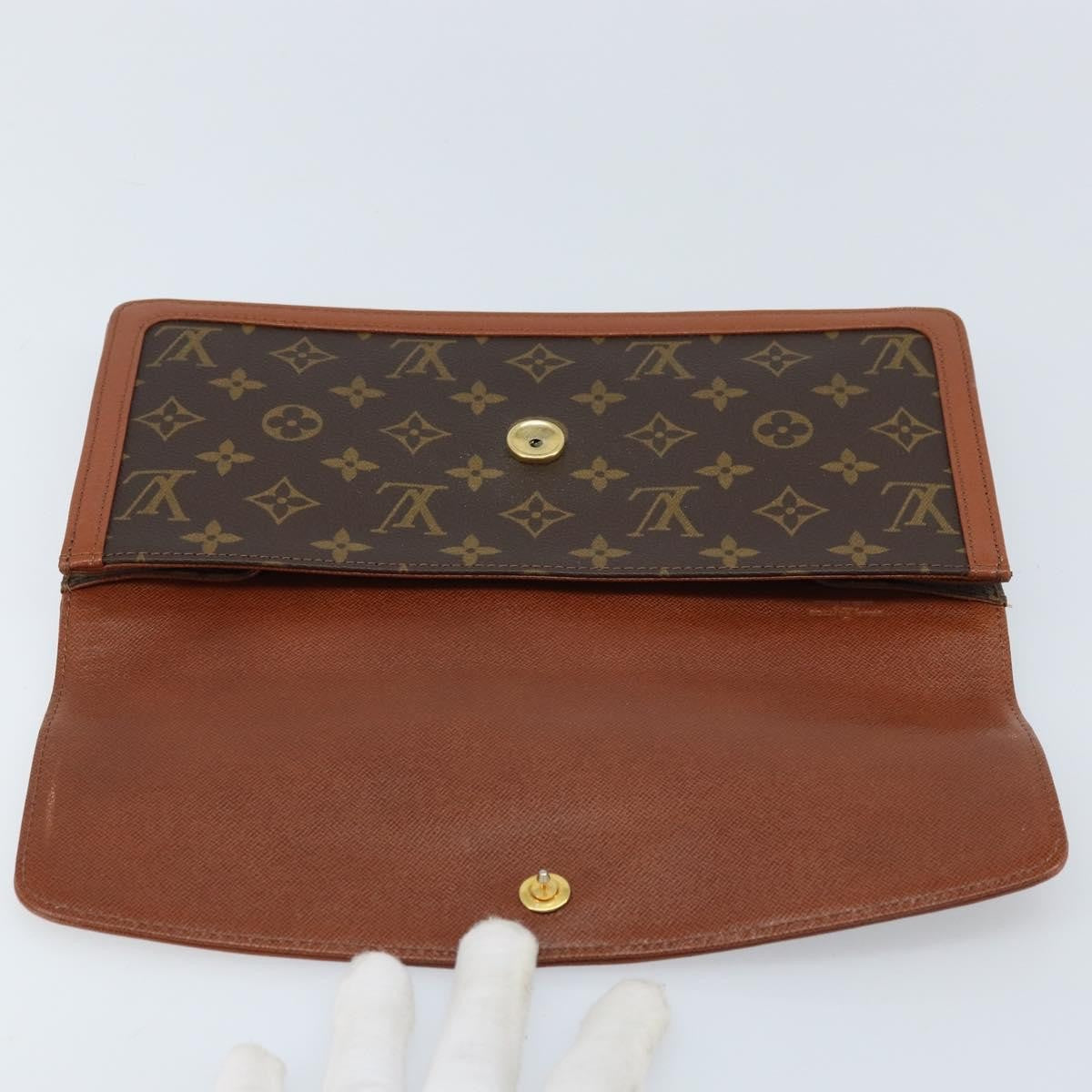 Louis Vuitton Dame Pochette Monogram Canvas Brown Canvas Clutche & Pouche Bag (Pre-Owned)