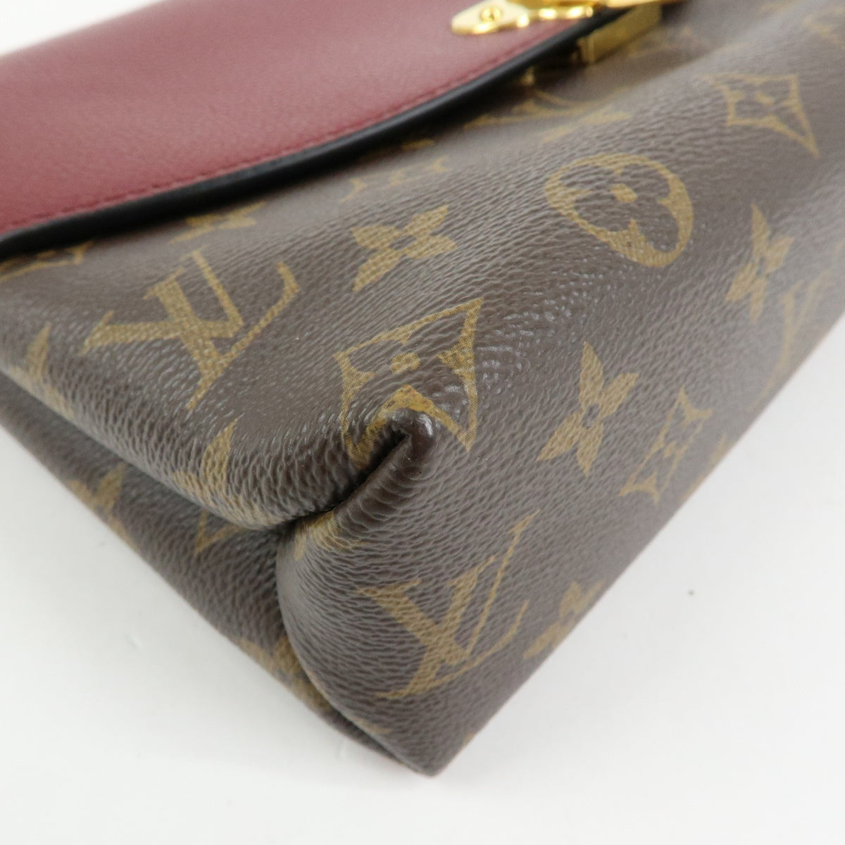 Louis Vuitton Saint Placide Monogram Canvas And Leather Brown Canvas Handbag (Pre-Owned)