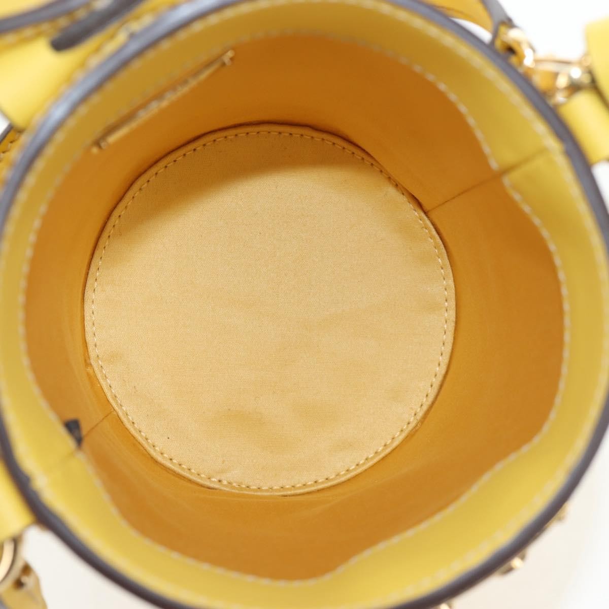 Miu Miu Vintage Leather Yellow Leather Handbag (Pre-Owned)