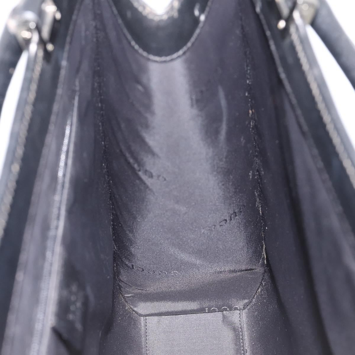 Gucci Jackie Leather Black Leather Tote Bag Bag (Pre-Owned)