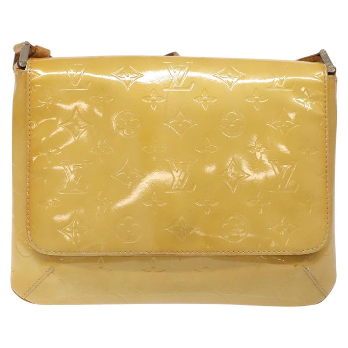 Louis Vuitton Thompson Street Monogram Vernis Beige Patent_Leather Shoulder Bag Bag (Pre-Owned)