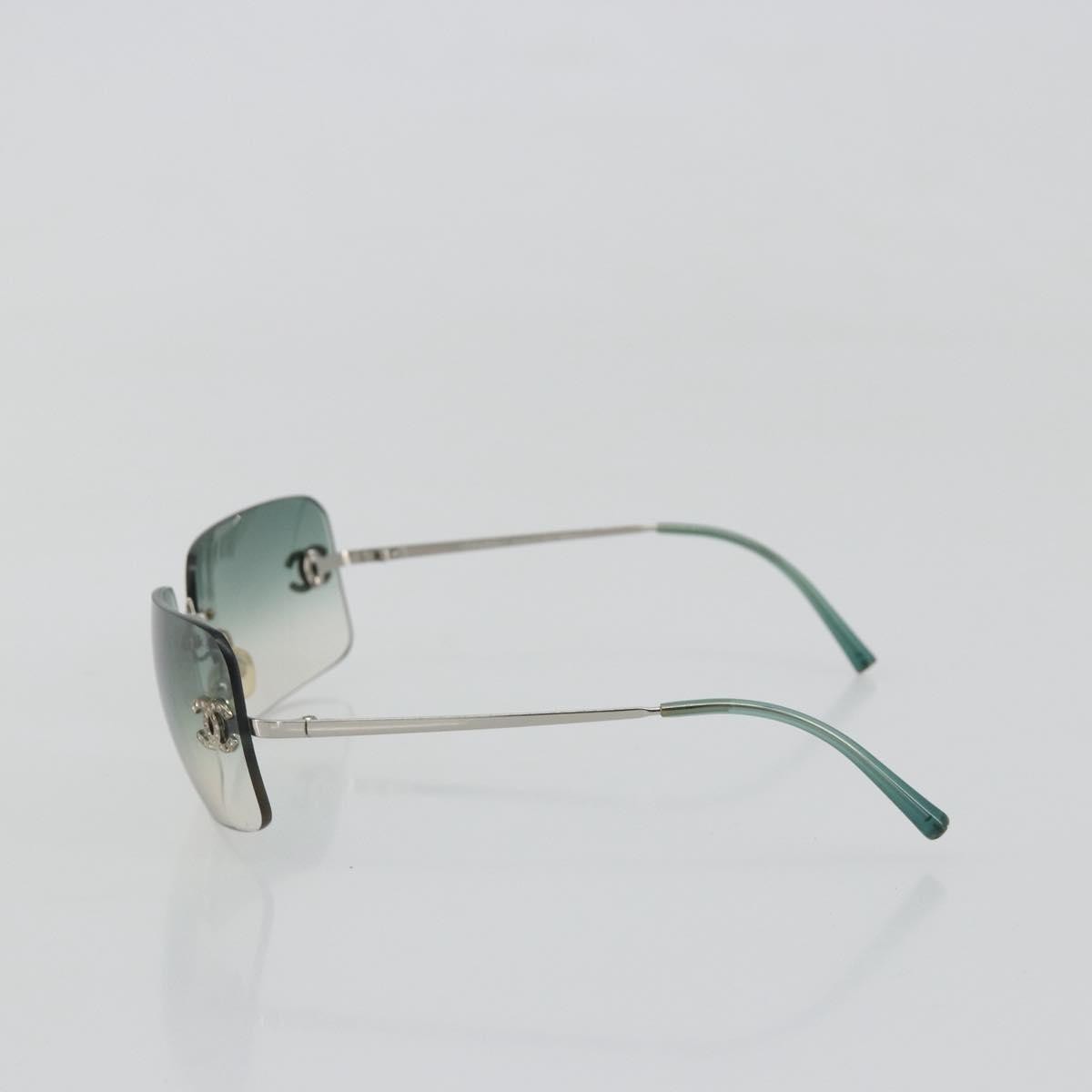 Chanel Logo Cc Metal Green Metal Sunglasse Accessory (Pre-Owned)