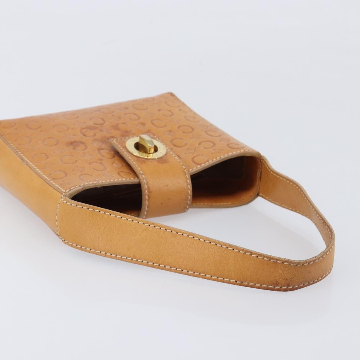 Celine C Macadam Canvas And Leather Brown Leather Handbag (Pre-Owned)