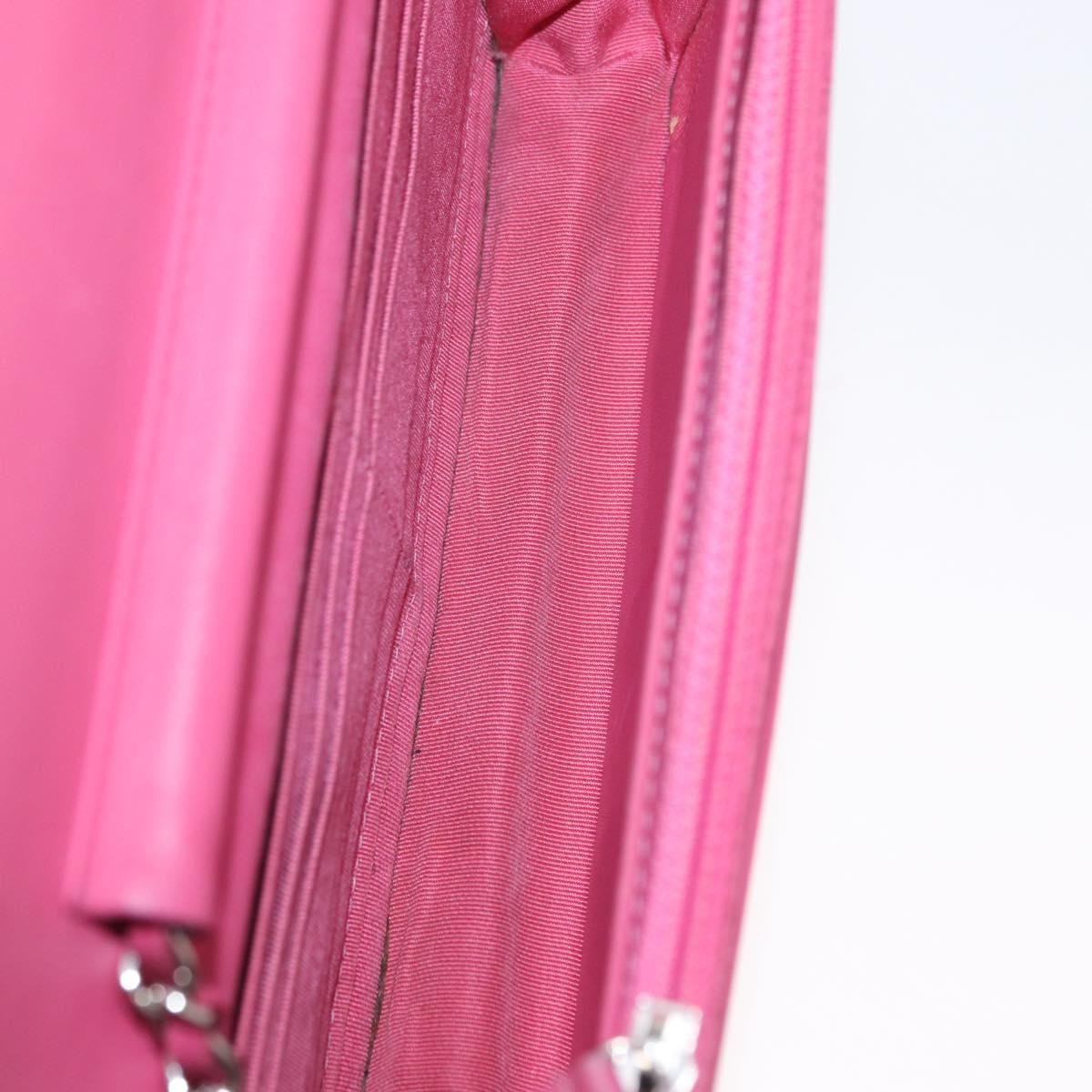 Chanel Wallet On Chain Quilted Ombre Lambskin Pink Leather Crossbody Bag Bag (Pre-Owned)