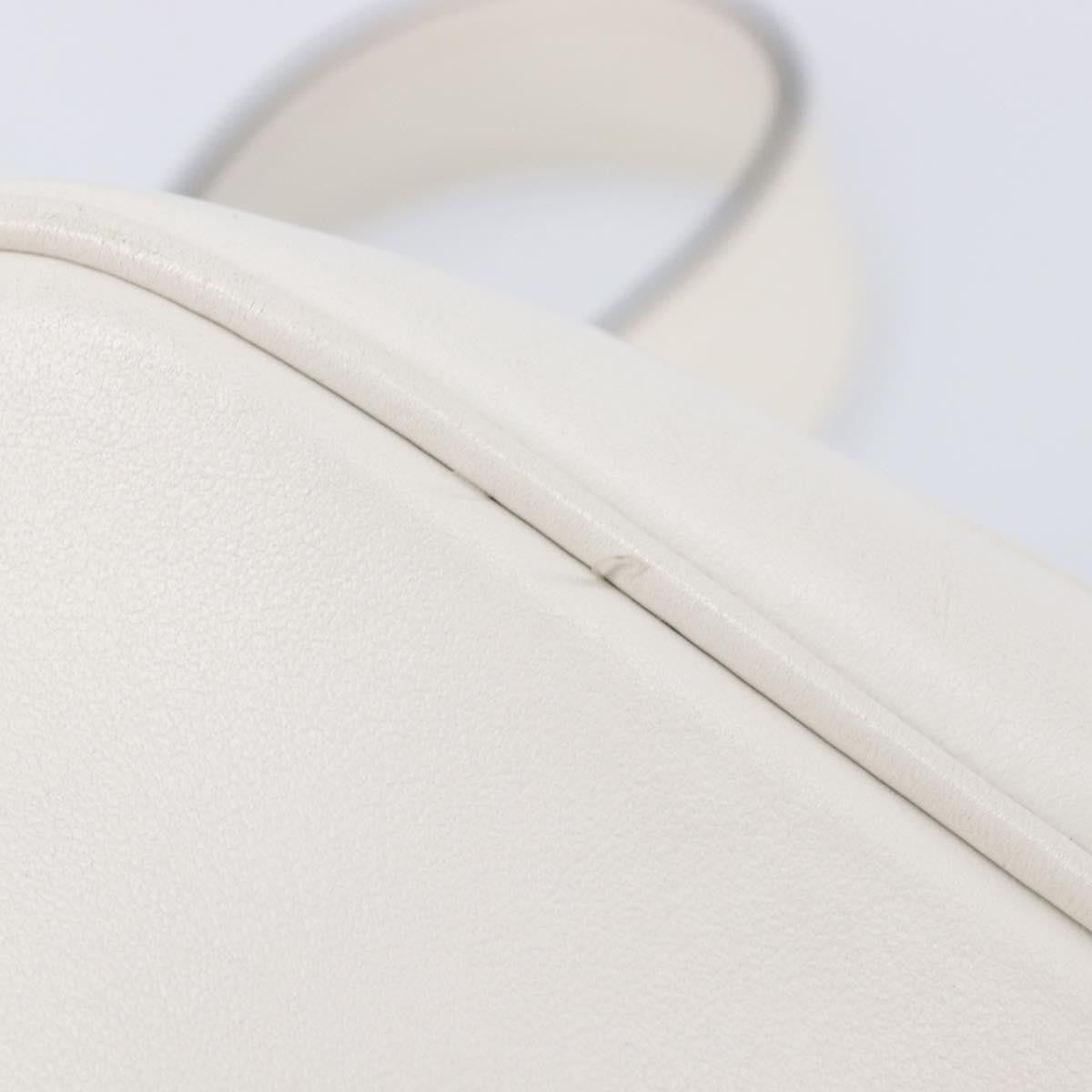 Prada Mirage Camera Leather White Leather Handbag (Pre-Owned)
