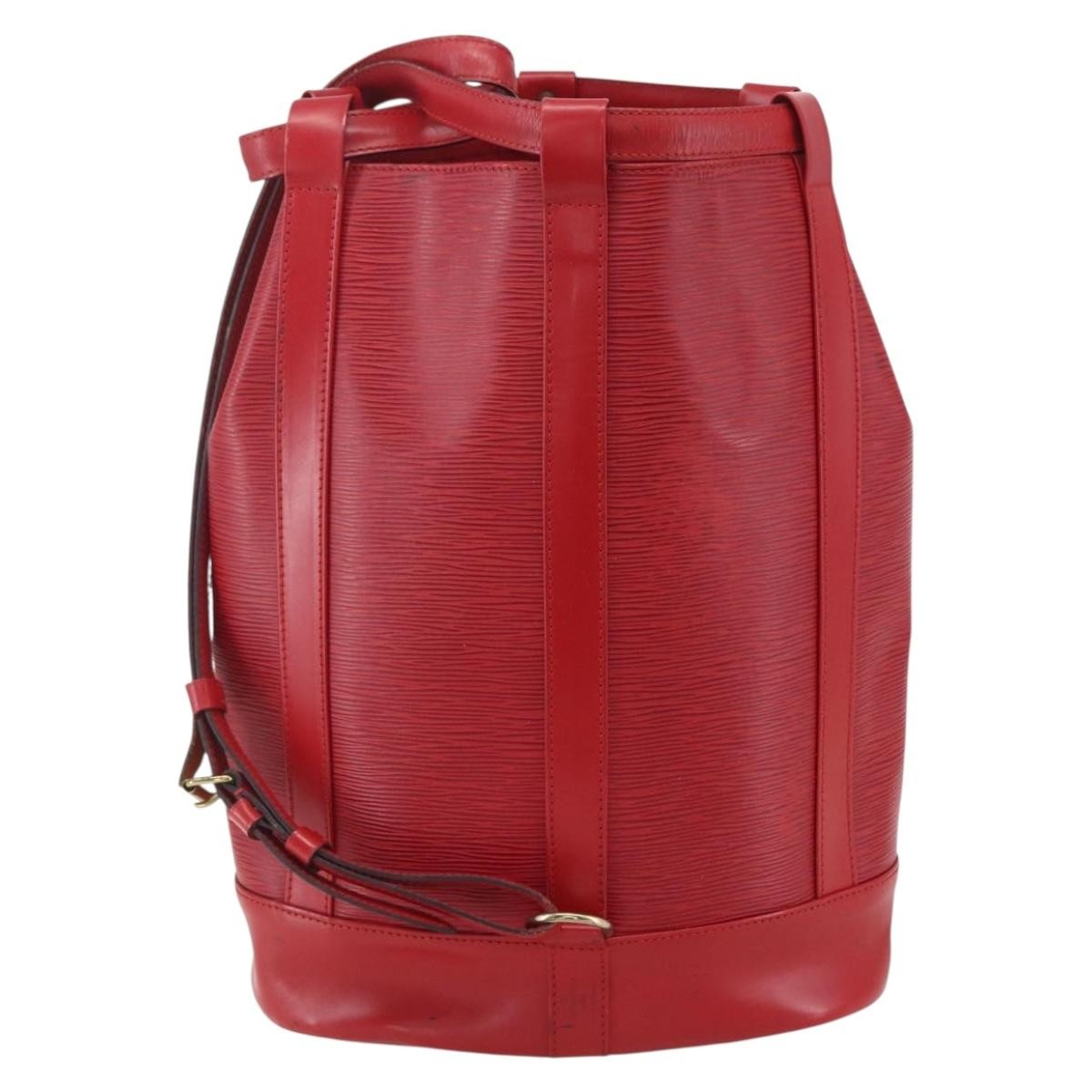 Louis Vuitton Randonnee Epi Leather Red Leather Shoulder Bag Bag (Pre-Owned)