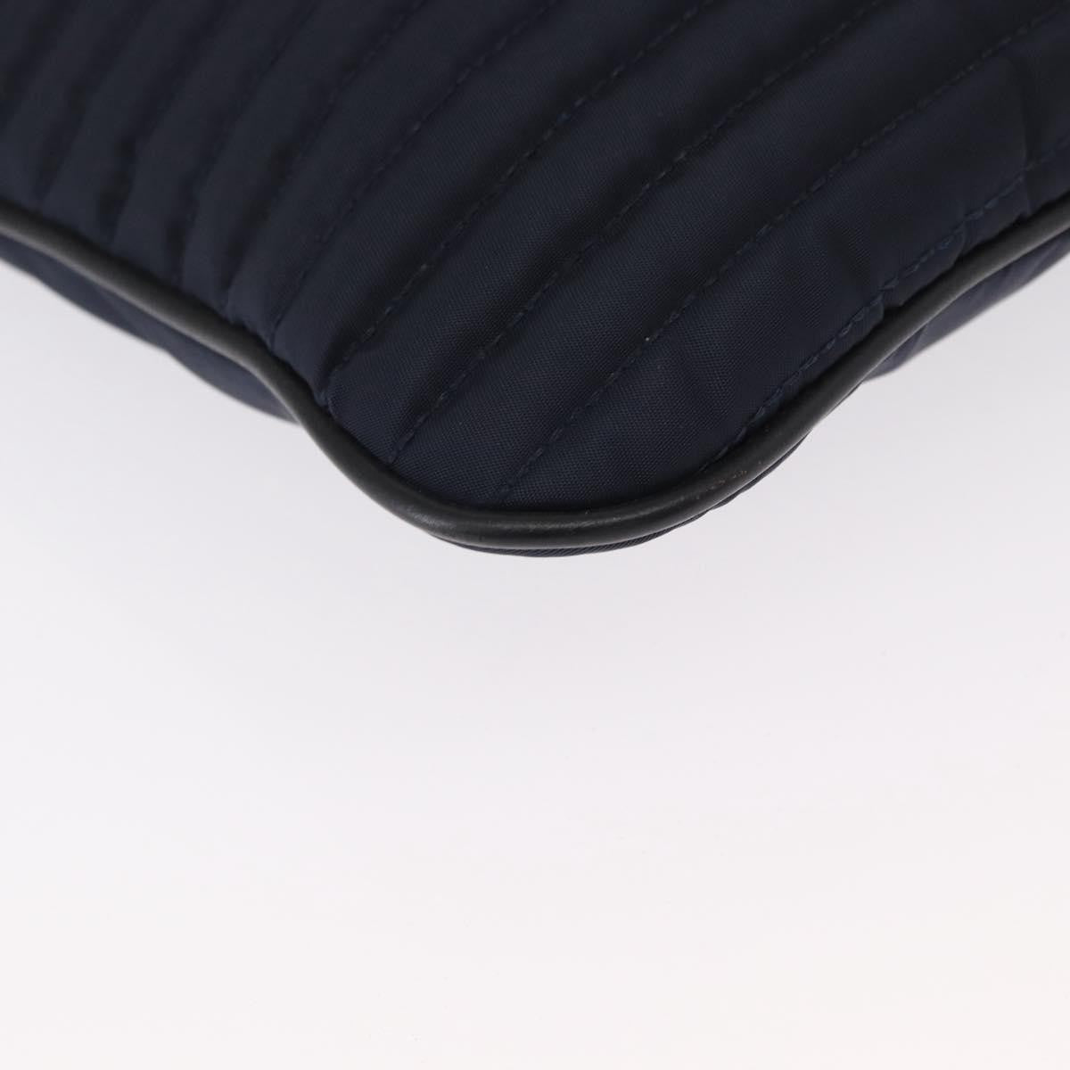 Versace Vintage Nylon Navy Nylon Shoulder Bag Bag (Pre-Owned)