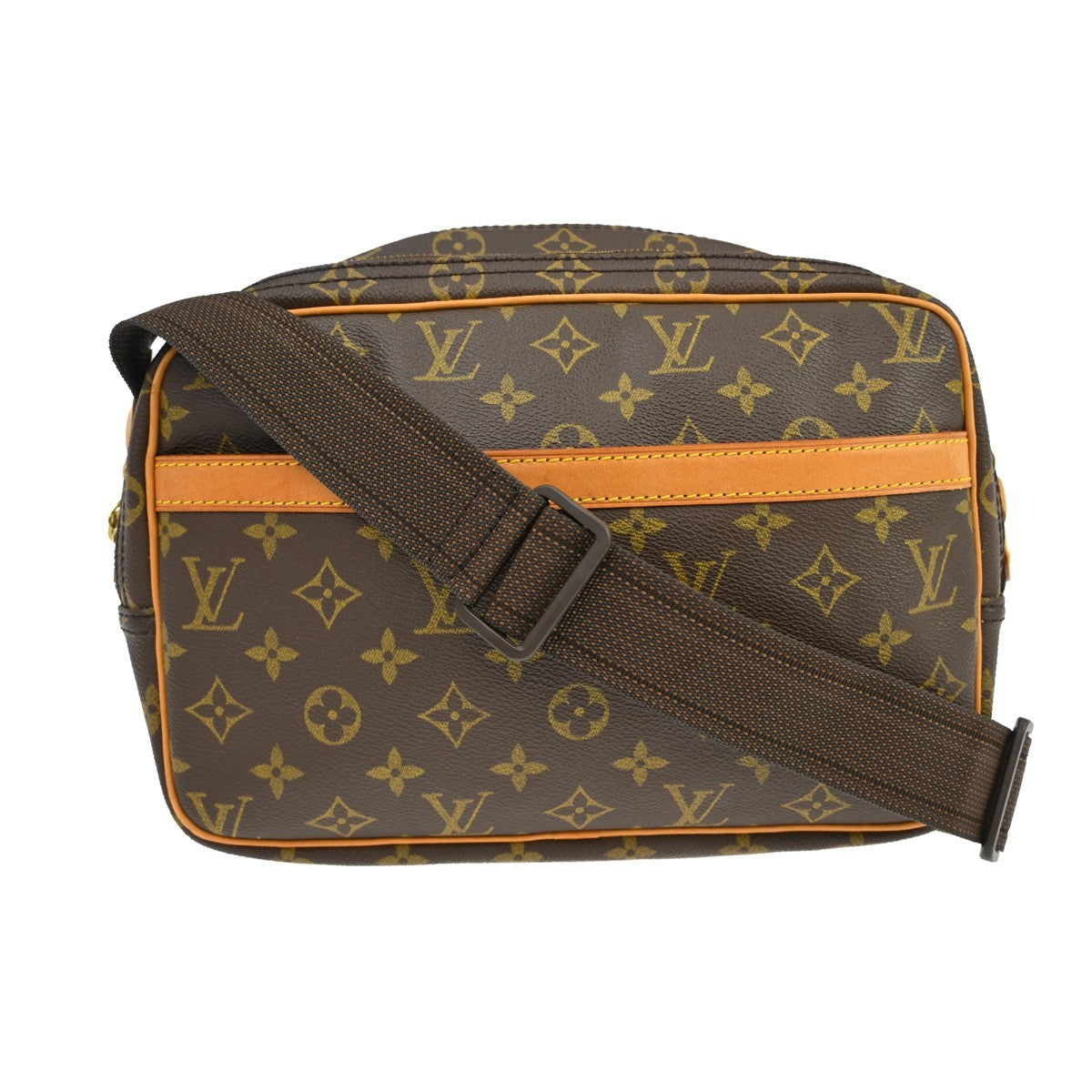 Louis Vuitton Reporter Monogram Brown Canvas Shoulder Bag Bag (Pre-Owned)