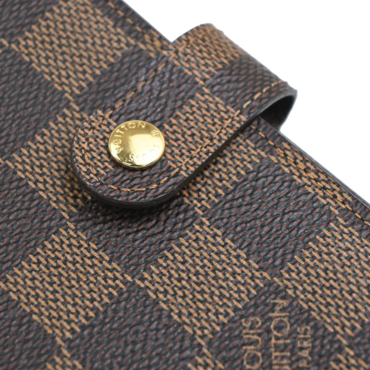 Louis Vuitton Ring Agenda Cover Damier Brown Canvas Briefcase Bag (Pre-Owned)