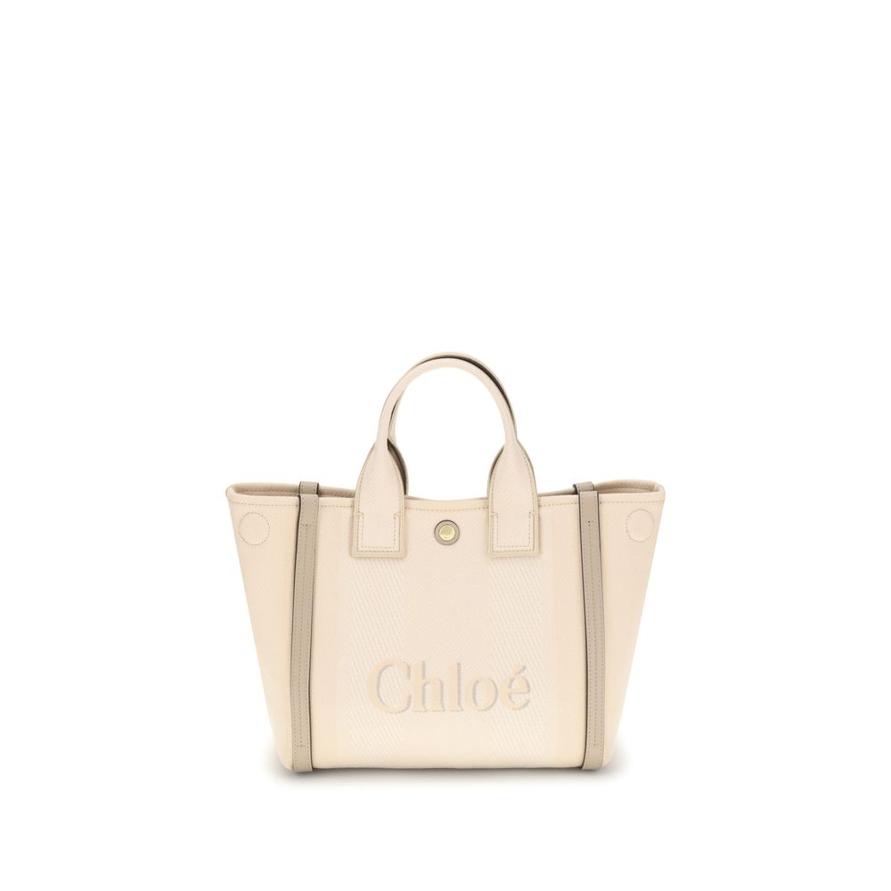Chloé Beige Cotton Women's Handbag