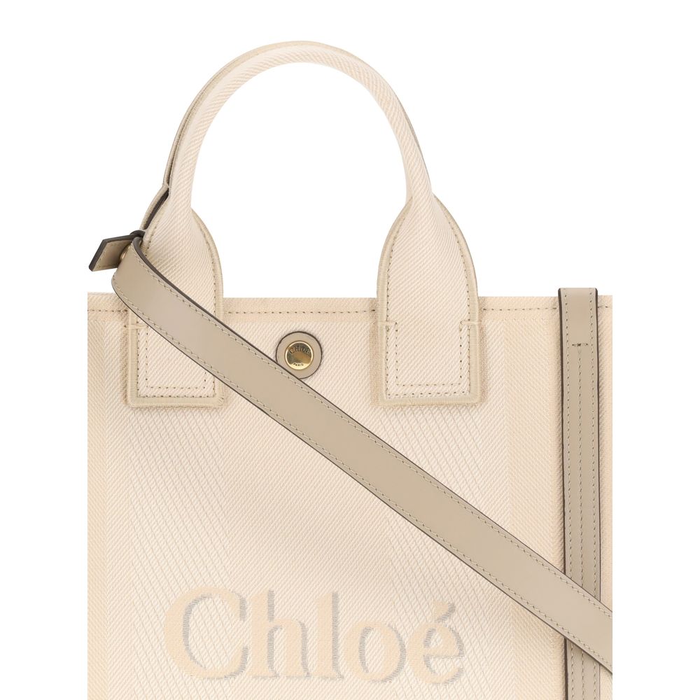 Chloé Beige Cotton Women's Handbag