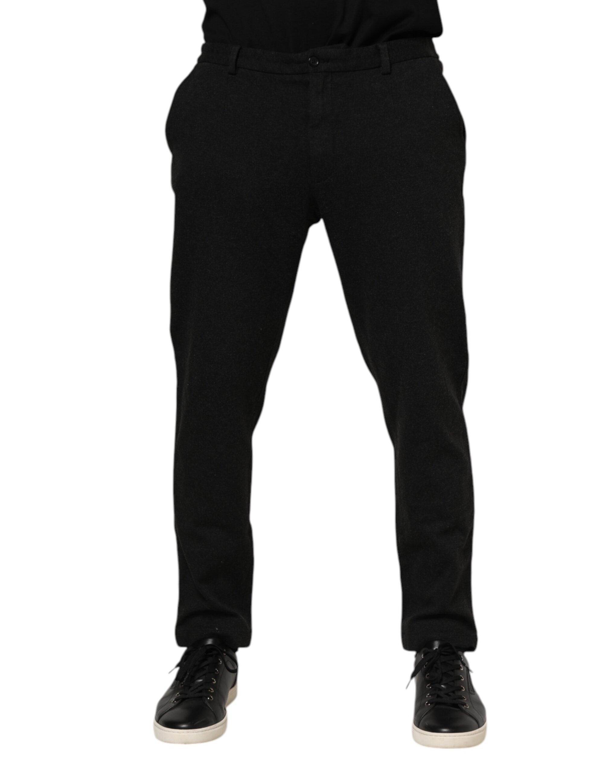 Dolce & Gabbana Dark Gray Viscose Dress Men Men's Pants