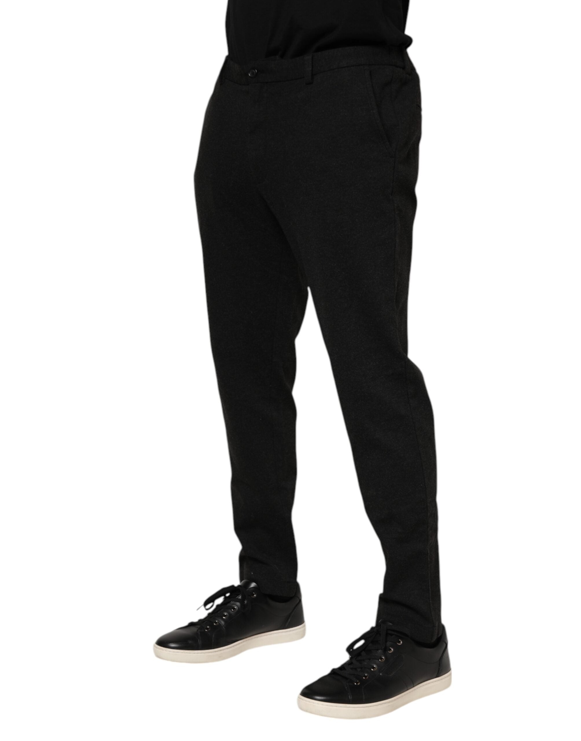 Dolce & Gabbana Dark Gray Viscose Dress Men Men's Pants