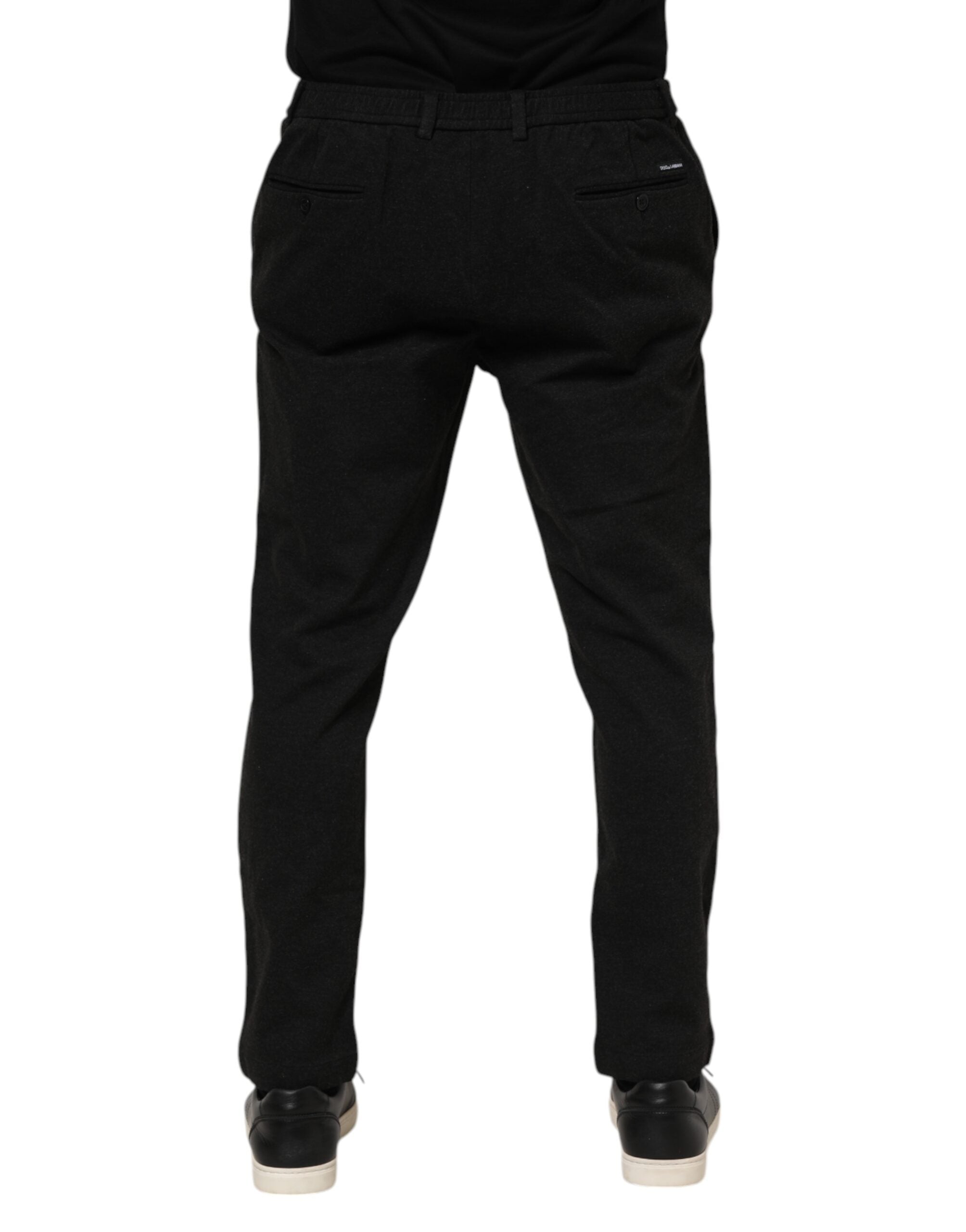 Dolce & Gabbana Dark Gray Viscose Dress Men Men's Pants