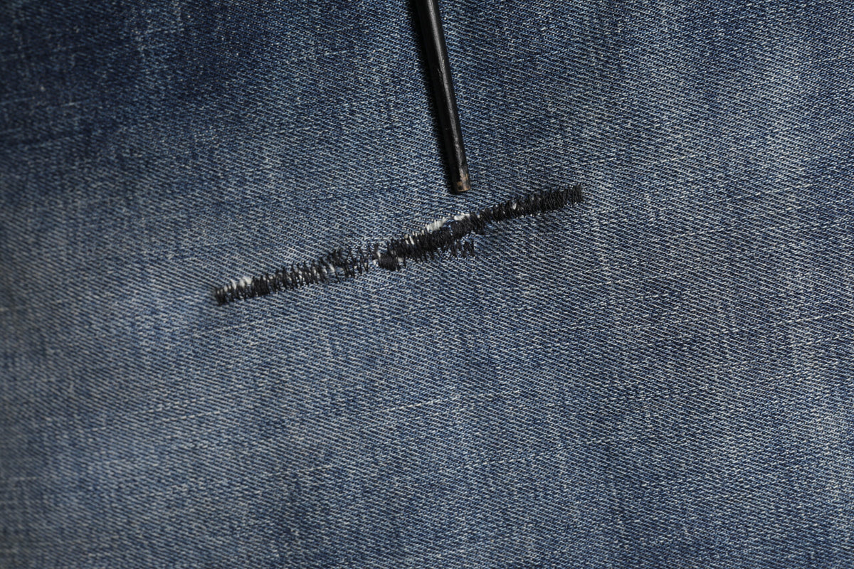 Dolce & Gabbana Blue Washed Skinny Logo Plaque Men Denim Men's Jeans (Pre-Owned)